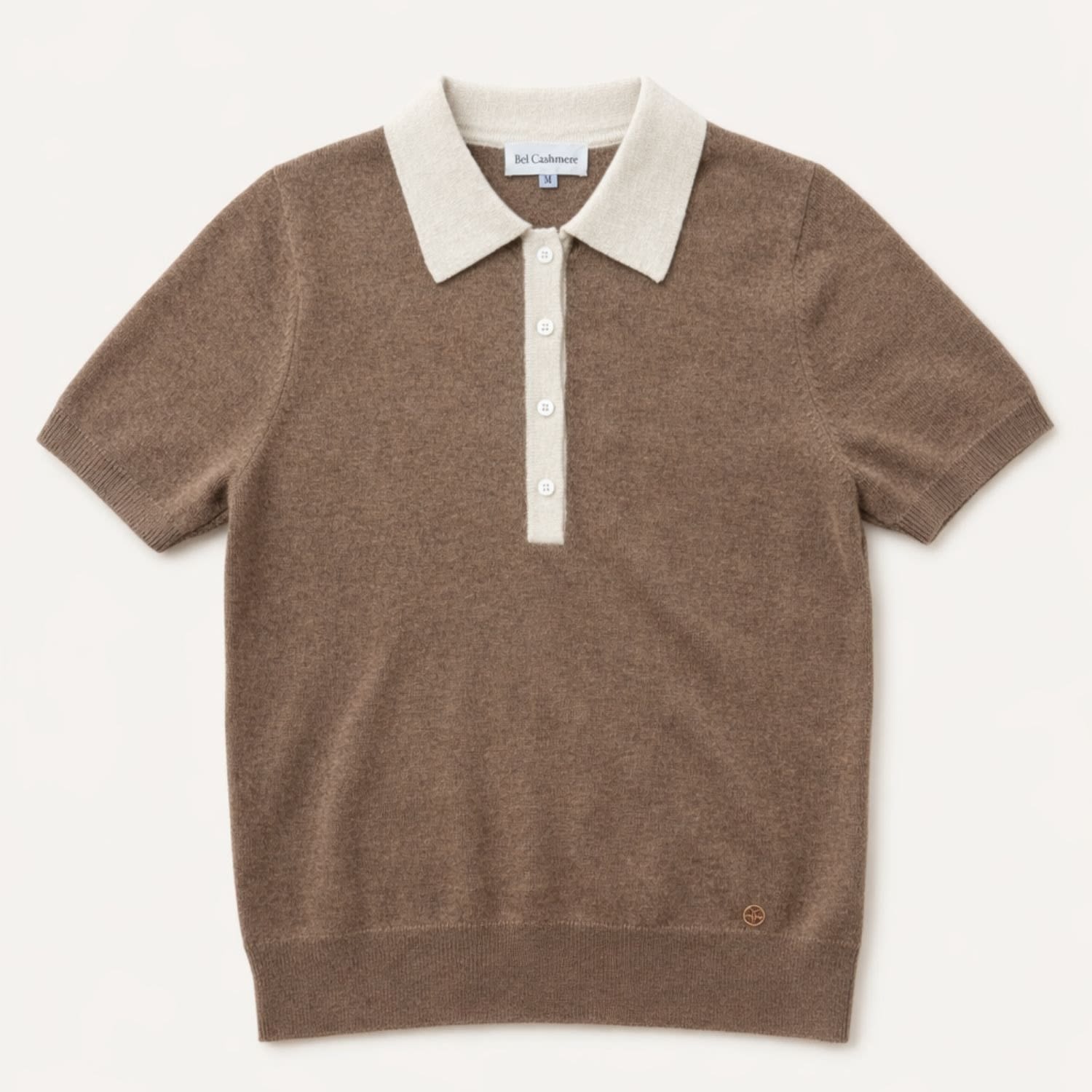Women's Brown Hanna Cashmere Sweater | Extra Large | Bel Cashmere