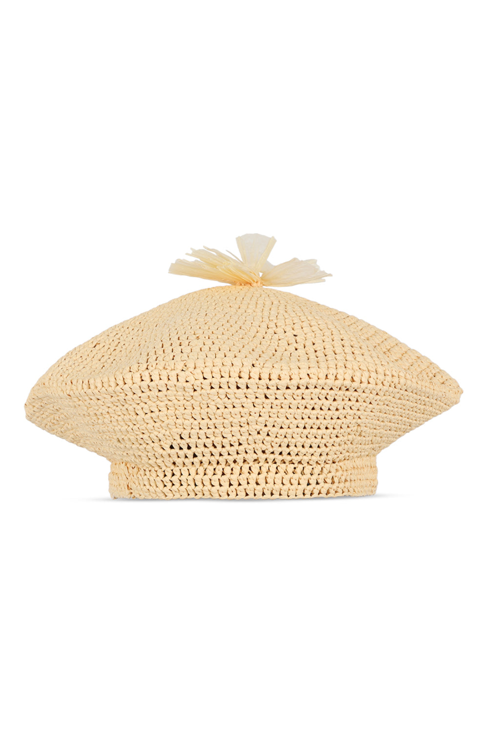 Women’s Neutrals Raffia Beret Hat By Aliya Zhamantayeva One Size Andreeva