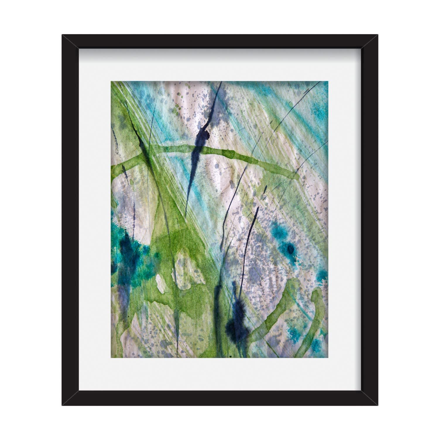 Reeds Reflections Original Artwork Jenny Evans Artist Wolf Badger