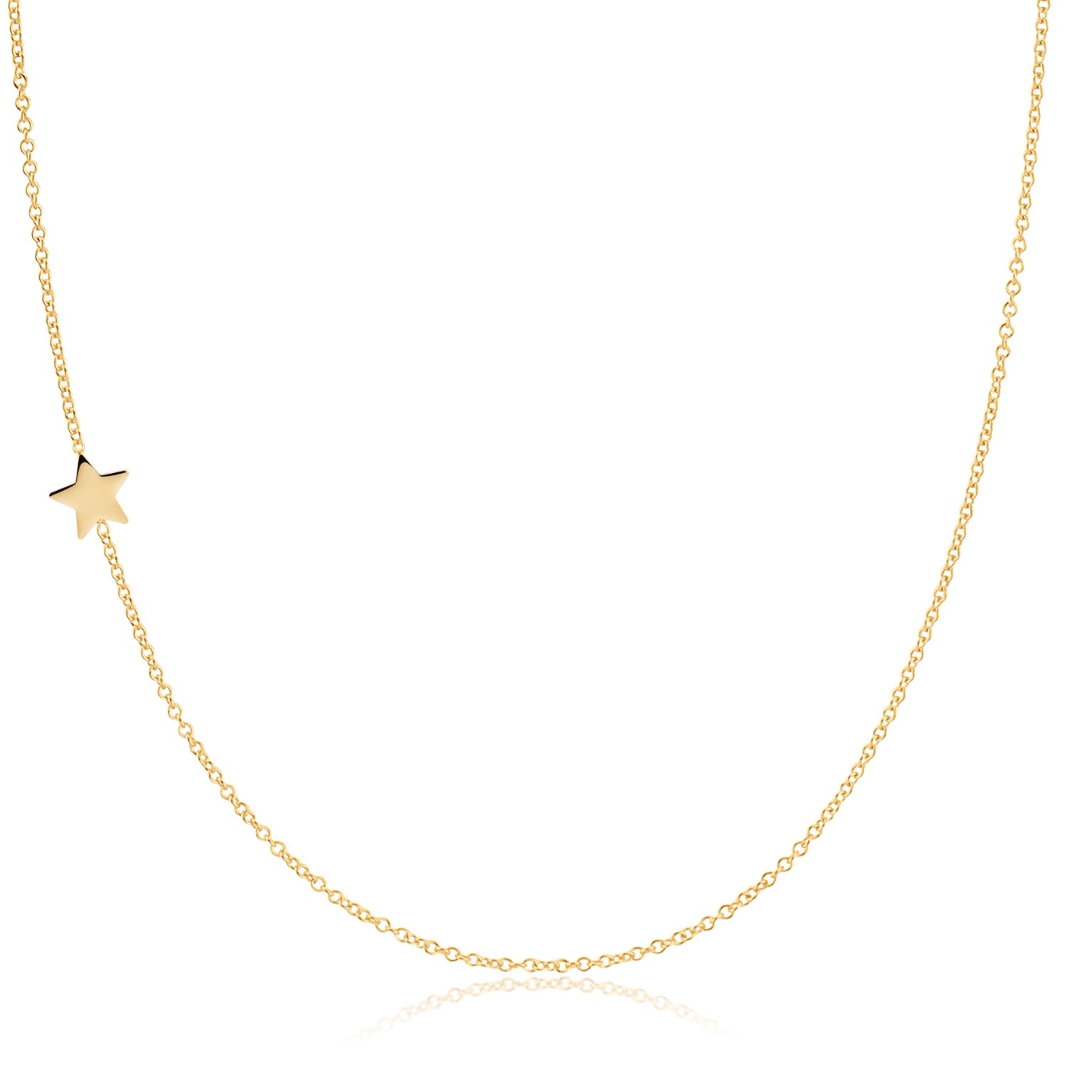 Maya Brenner Women's 14k Gold Asymmetrical Charm Necklace - Yellow Gold - Star