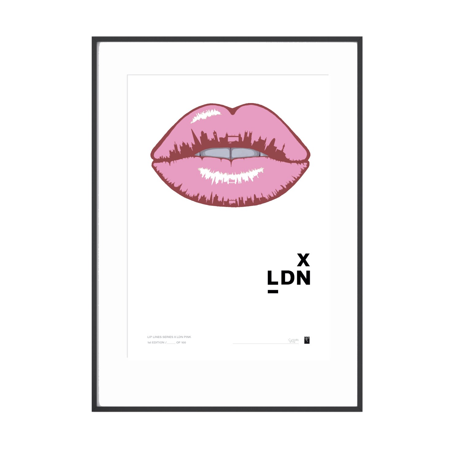 Pink / Purple Lip Lines Series X Ldn - Pink Print Curiosity Snug