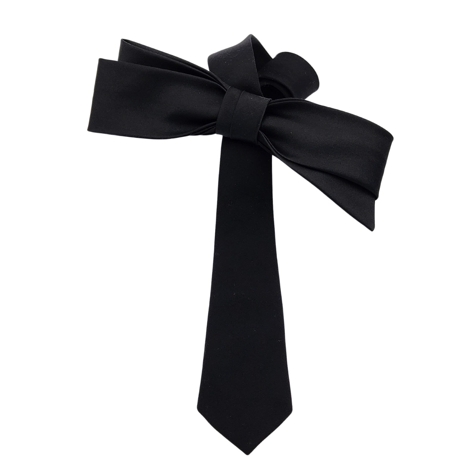 Women's Black The Grace Evening Bow Tie | Nandanie