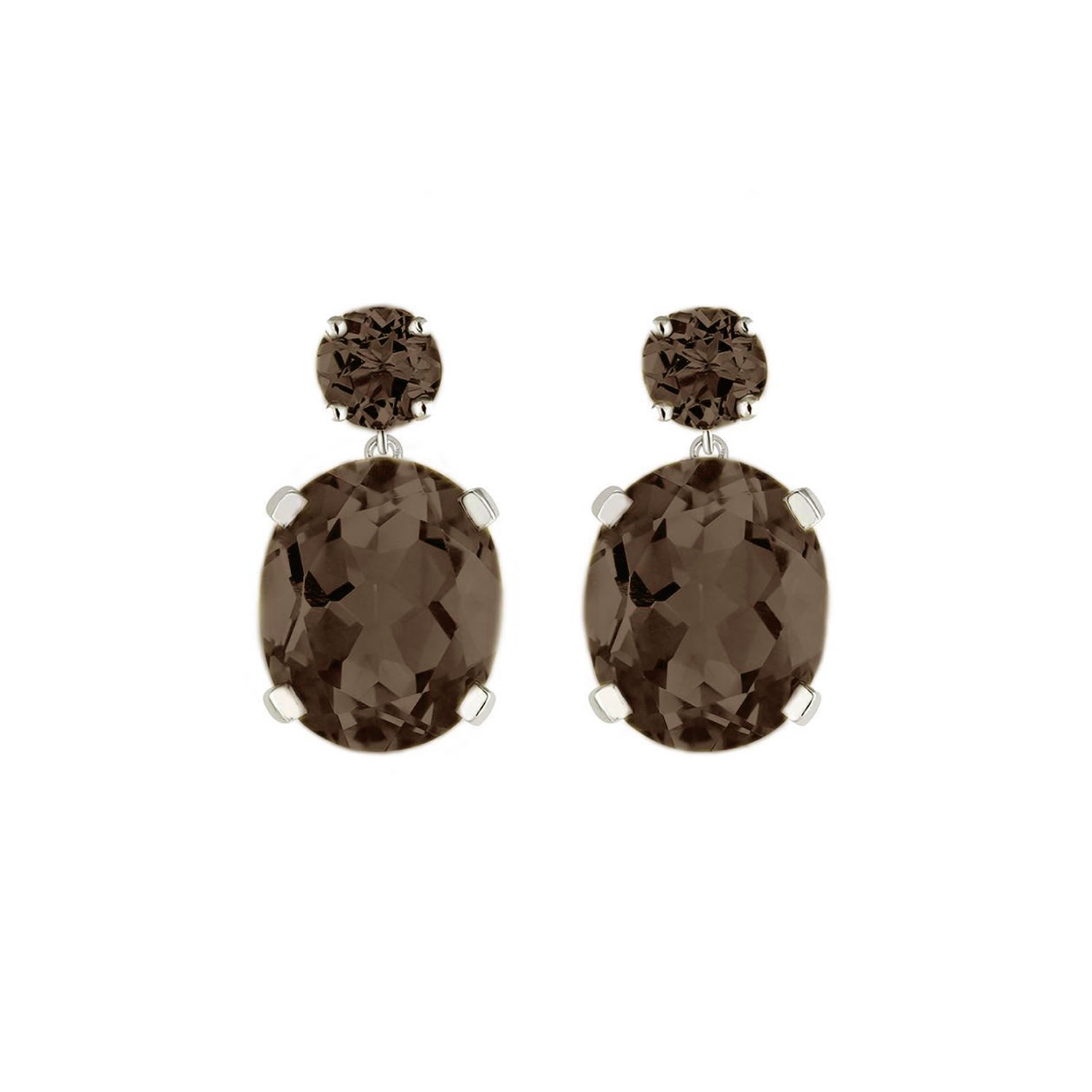 Women’s Brown Smoky Quartz Drop Earrings Augustine Jewels