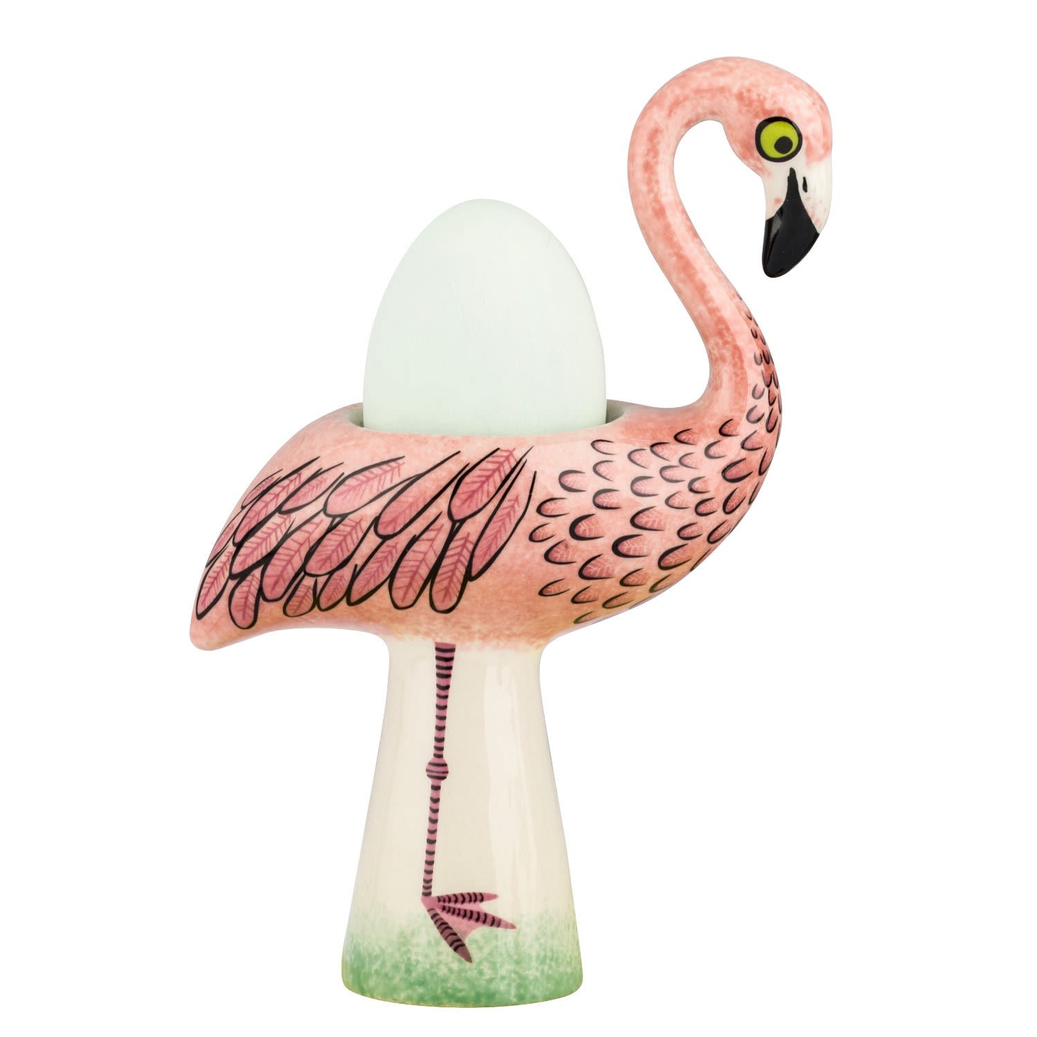 Pink / Purple Flamingo Egg Cup Hannah Turner