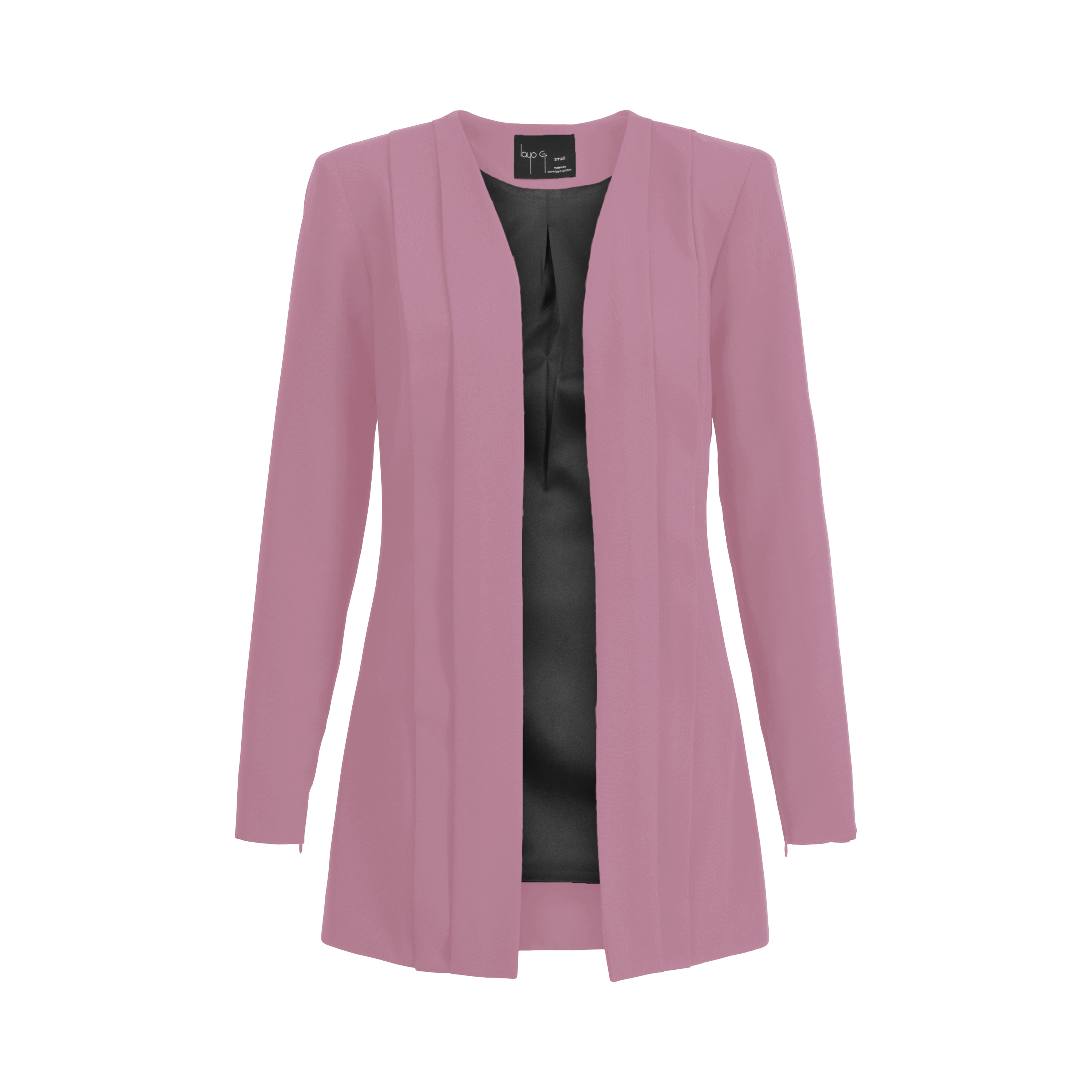 Women’s Pink / Purple Rebel Stretch Pleated Blazer - Blush Large Layo G