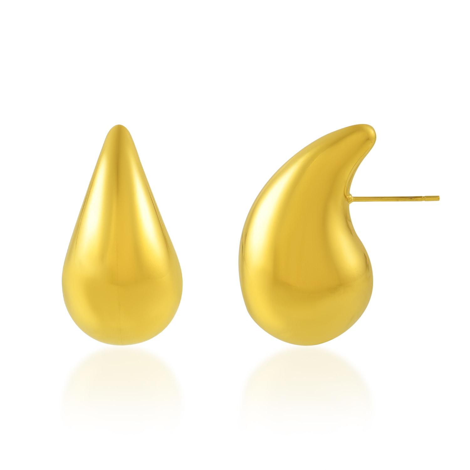 Women’s Gold Water Drop Earrings Water Resistance Premium Plating Arvino