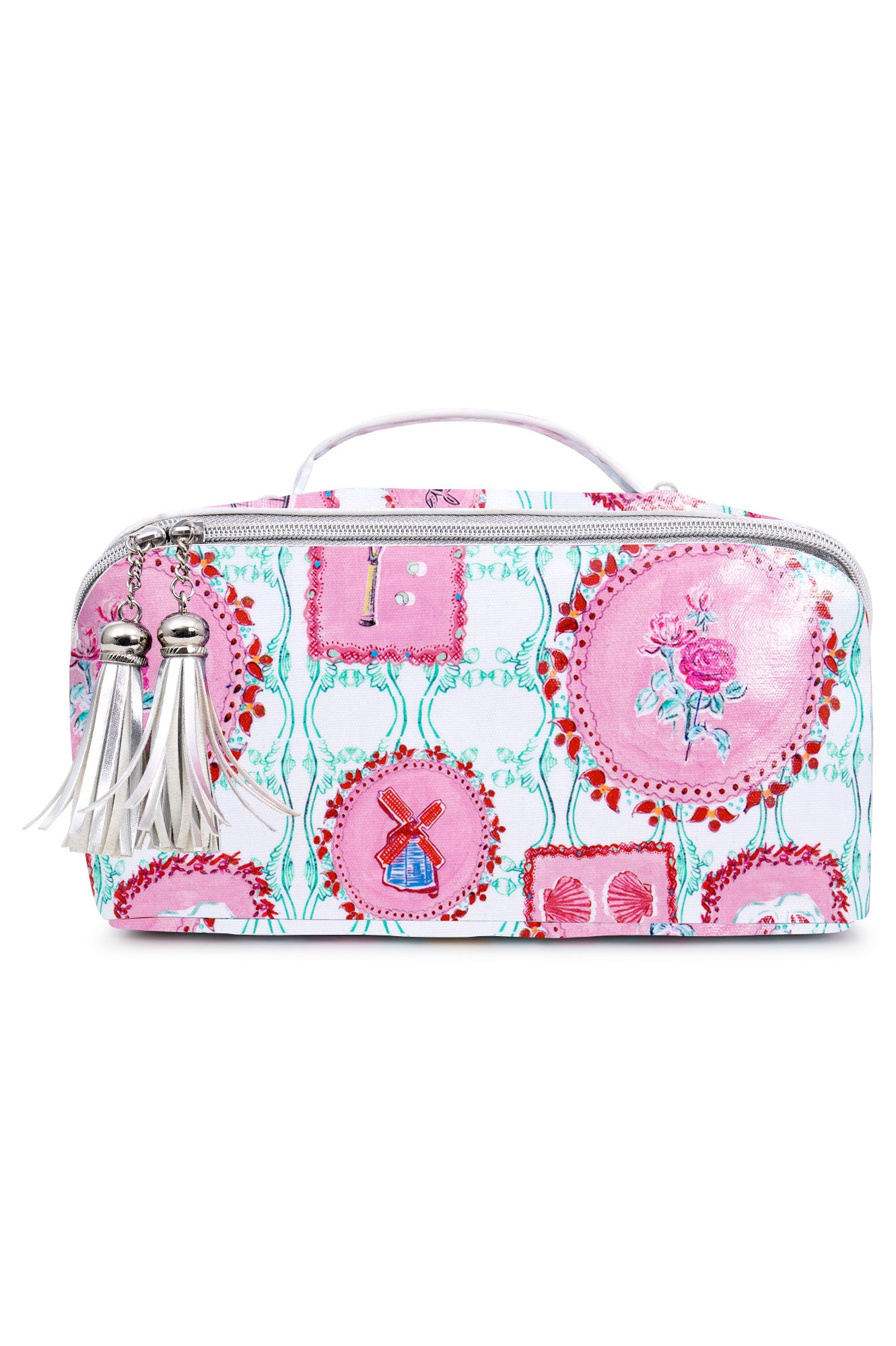 Pink Large Cosmetic Bag - The Hamptons | One Size | Jessica Russell Flint
