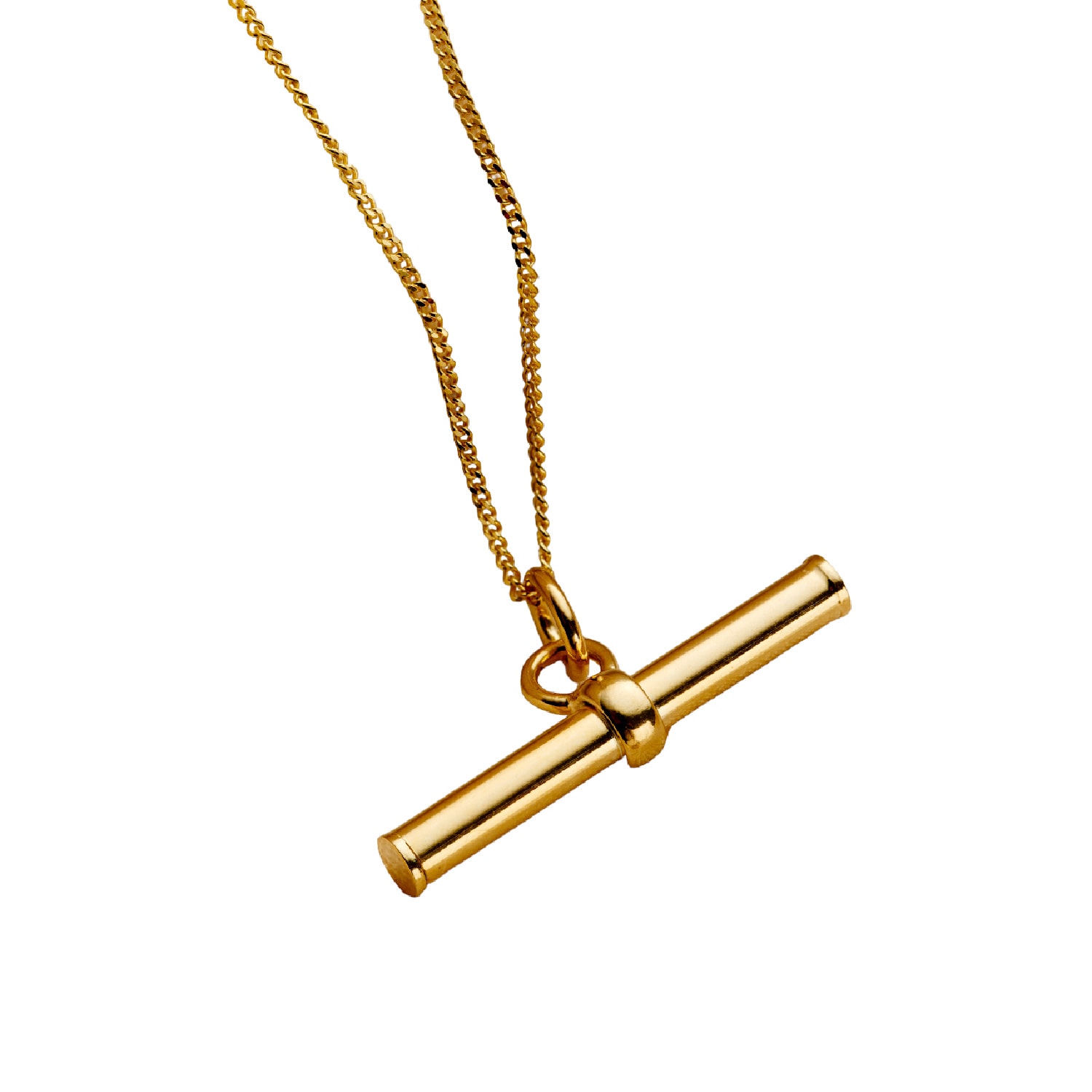 Women’s Mini Gold T-Bar Necklace Posh Totty Designs