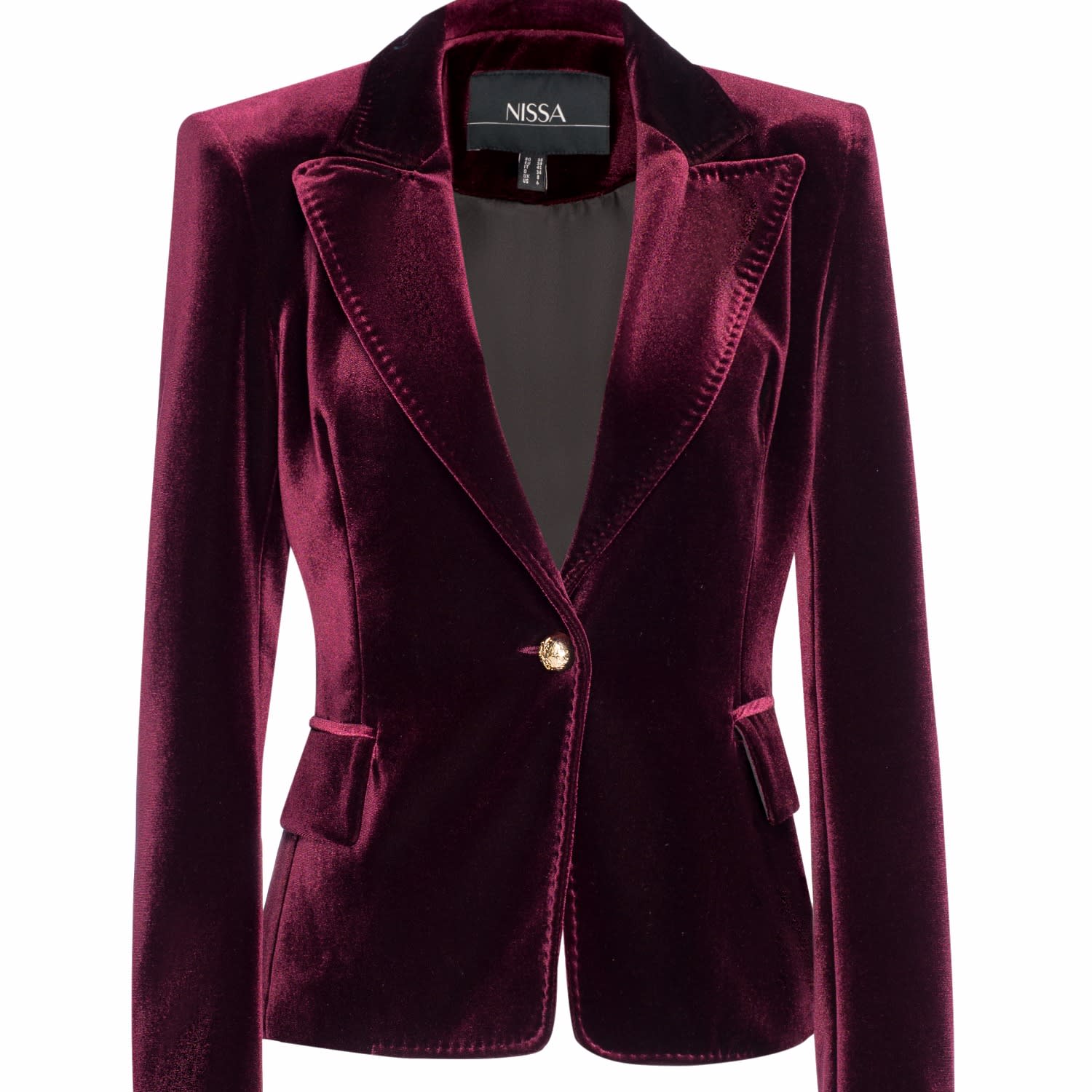 Elegant Velvet Jacket Burgundy 14 Nissa Wolf And Badger