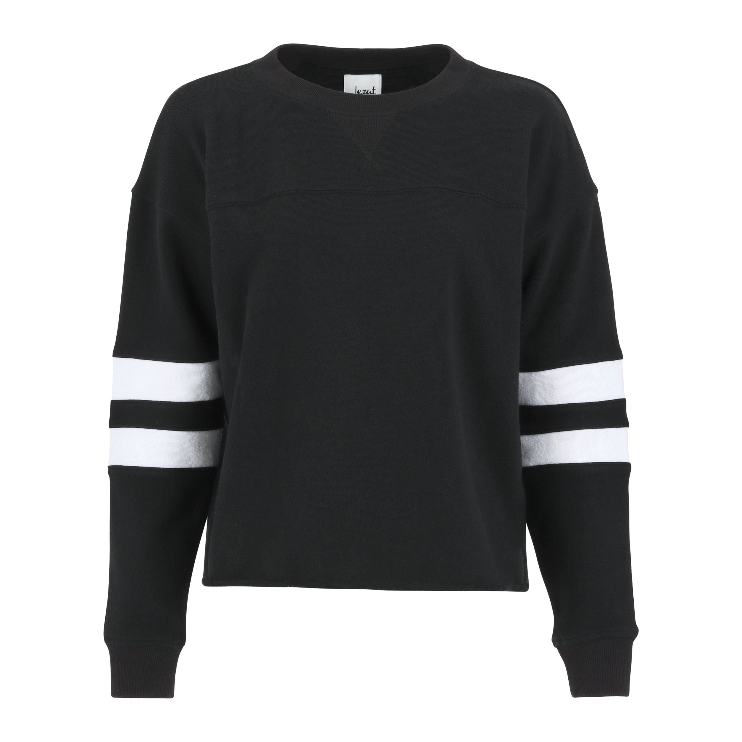 Women’s Gilda Organic Cotton Varsity Sweatshirt - Black Medium Lezat