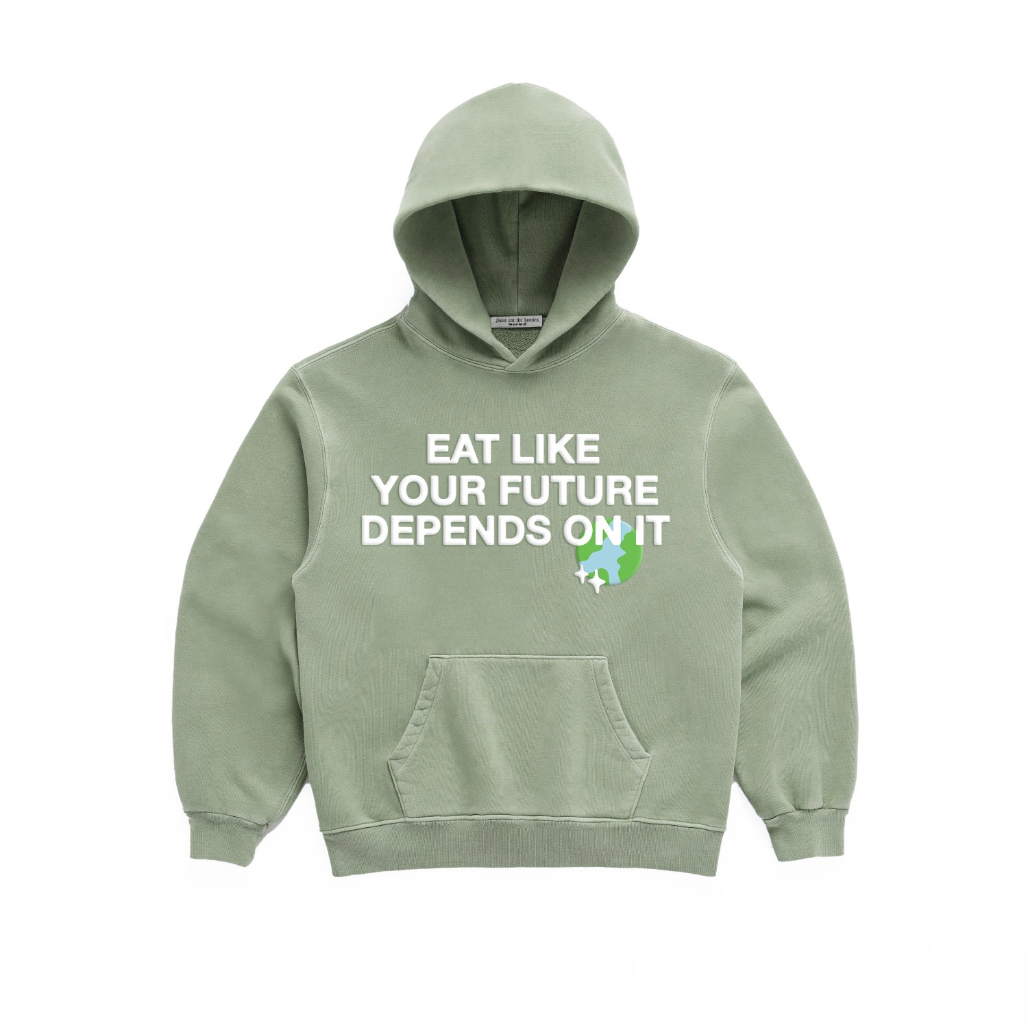 Dont Eat The Homies Future Hoodie - Green In Green
