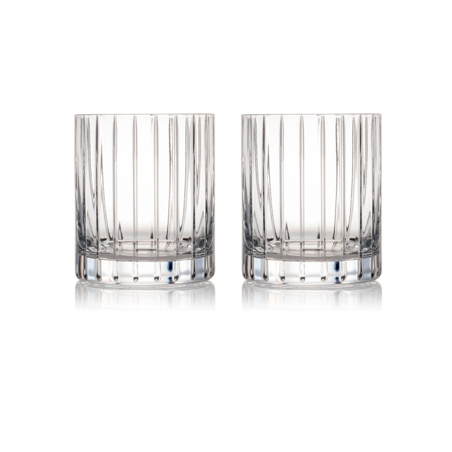 Eliská Pair Of Crystal Tumblers In Transparent
