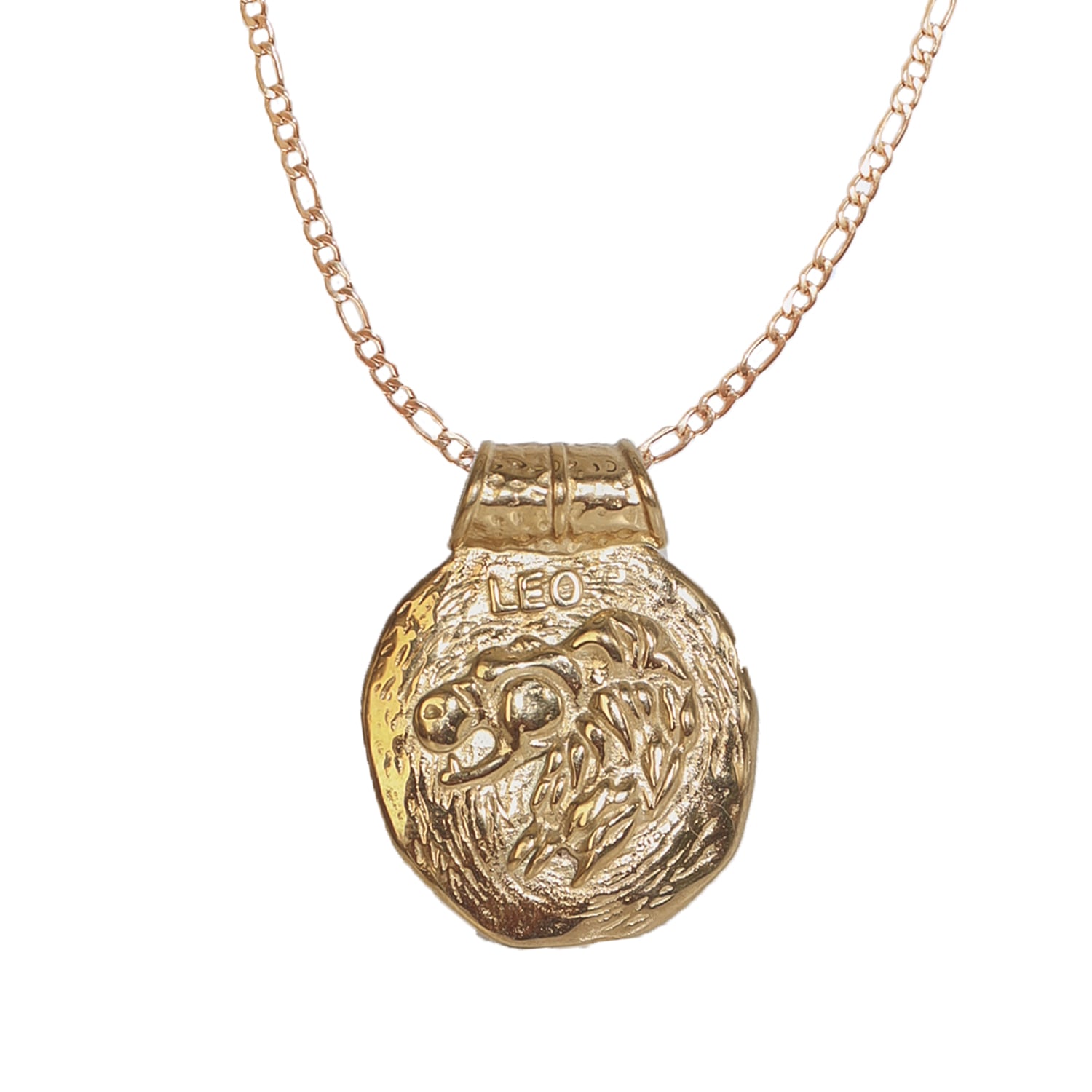 Molly Olivia Women's Gold Leo Star Sign Necklace