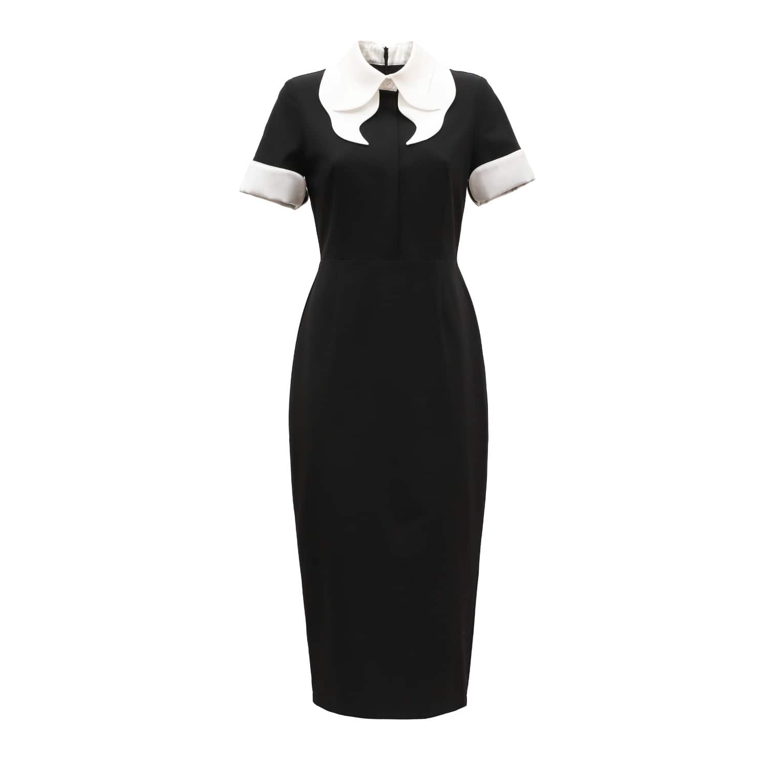 slim fit dress slacks Ovard Black Mini Dress - 10