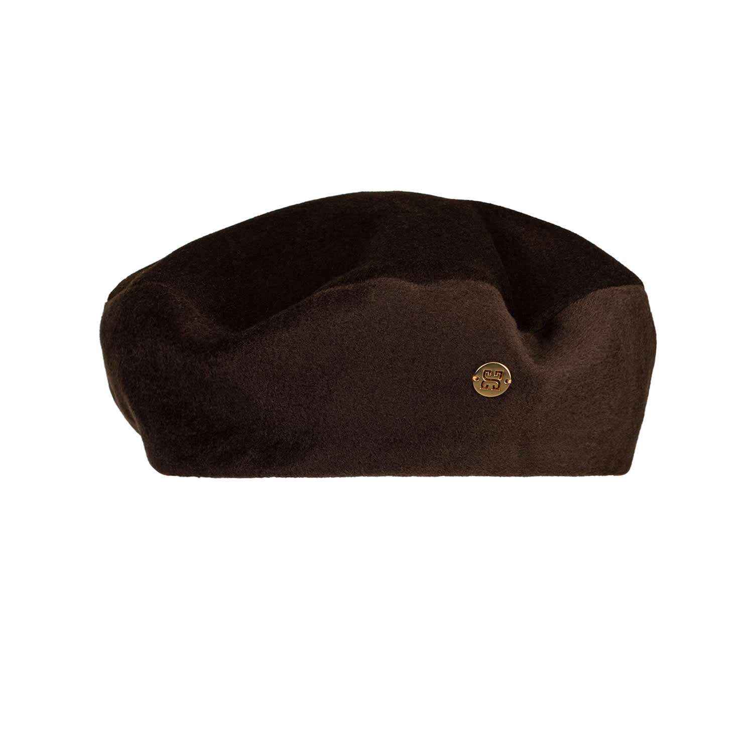 Chantel - Brown Cashmere Beret Hat | SIBI Hats | Wolf & Badger