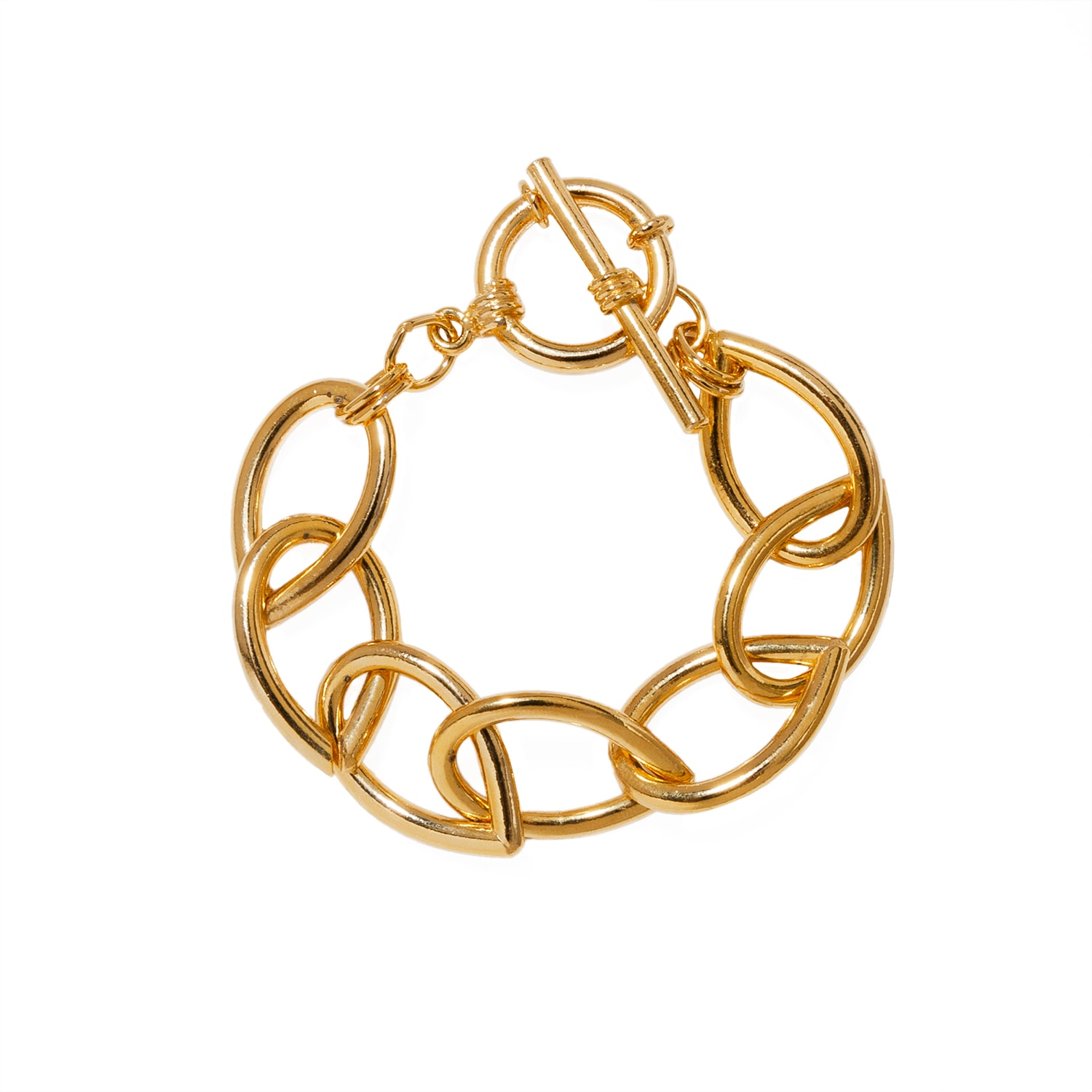 Caramel Vintage Jewellery Women's Vintage Gold Plated Beth Bracelet