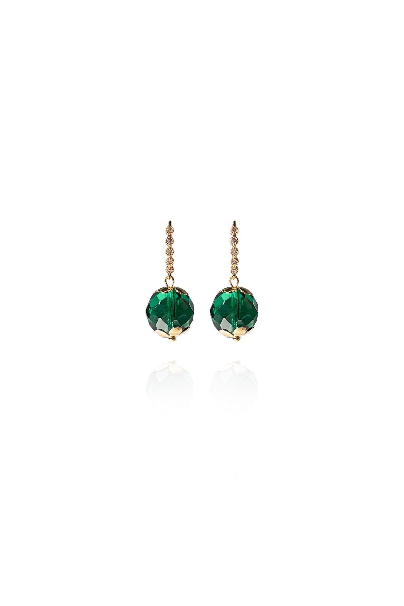Saule Label Women's Green Leni Earrings In Emerald