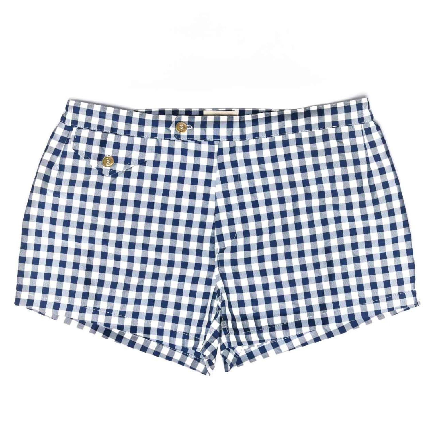 Men’s Ugo Checked Blue Small Pier Sicilia