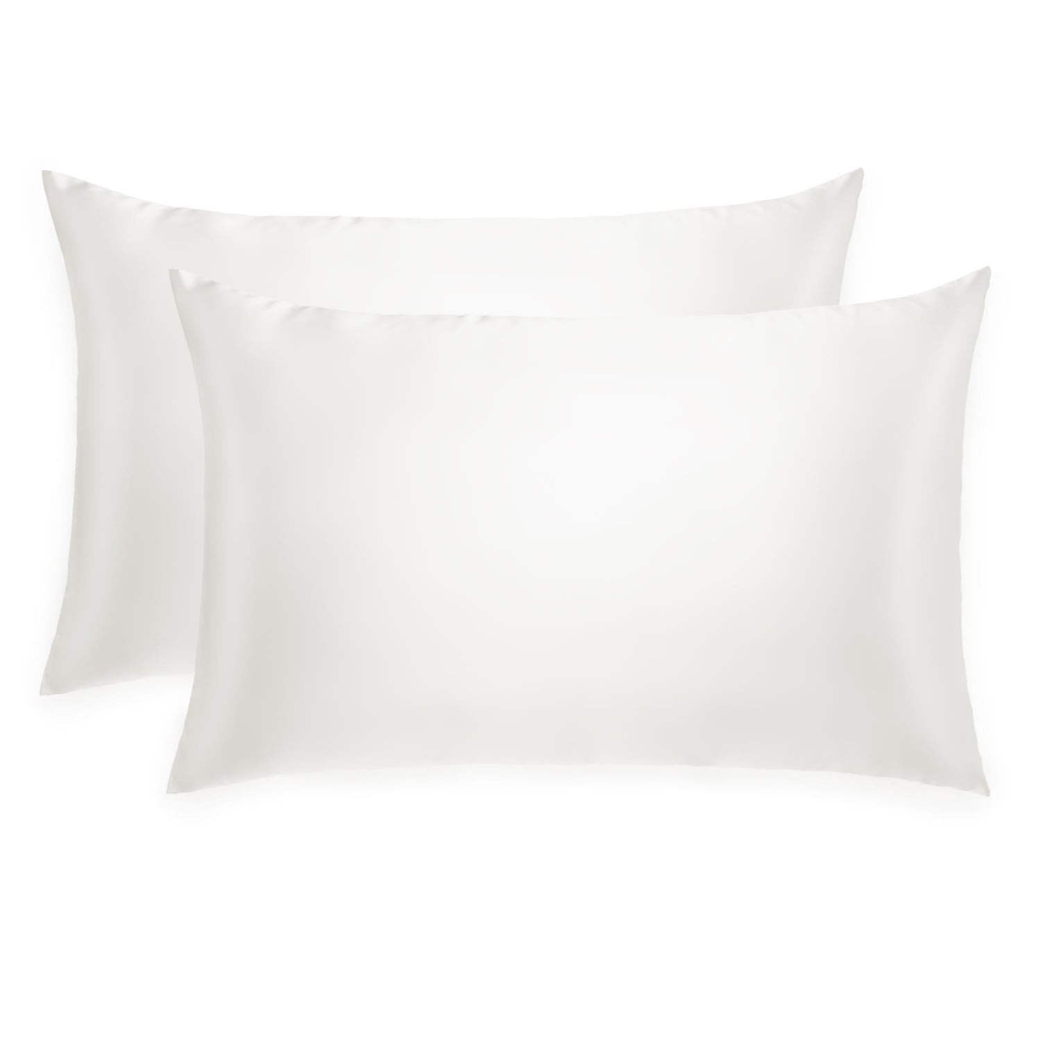 Silk Works White Ivory  Pillowcase Set In White