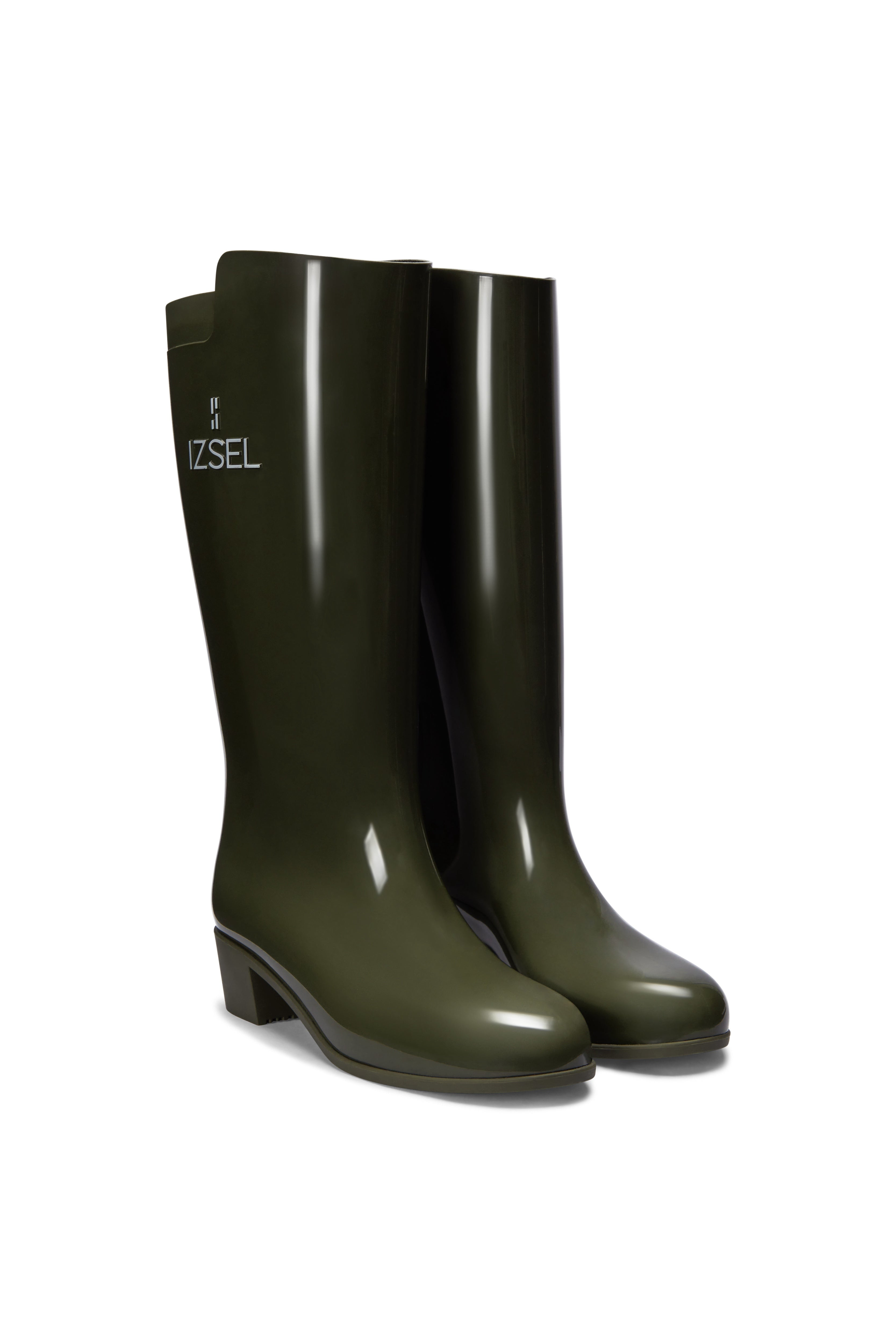 Women's Green Classic Rain Boot - Military | 7 Uk | Izsel