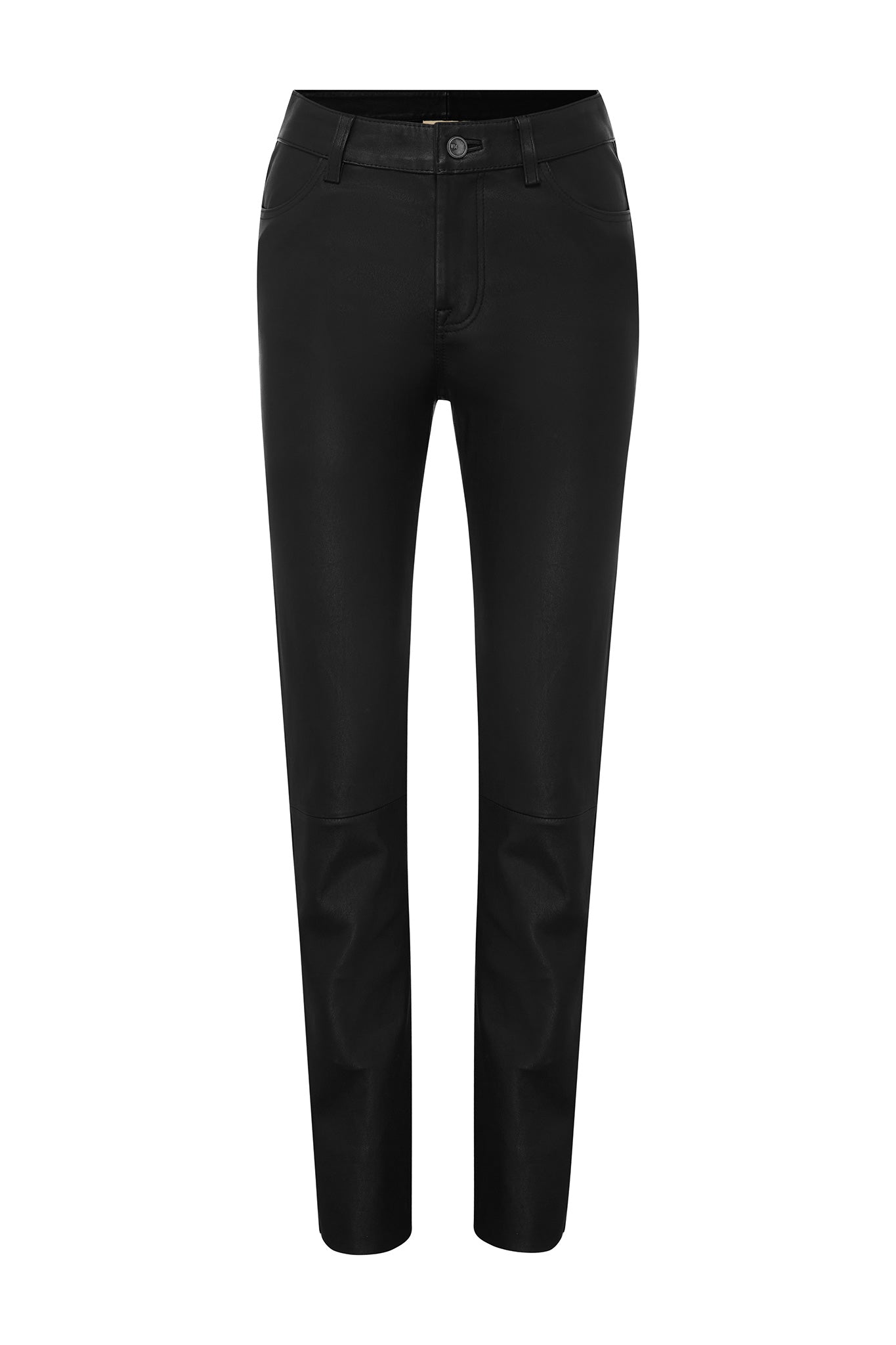 Women’s Grove Straight Leg Pant Black Stretch Leather Extra Small West 14Th