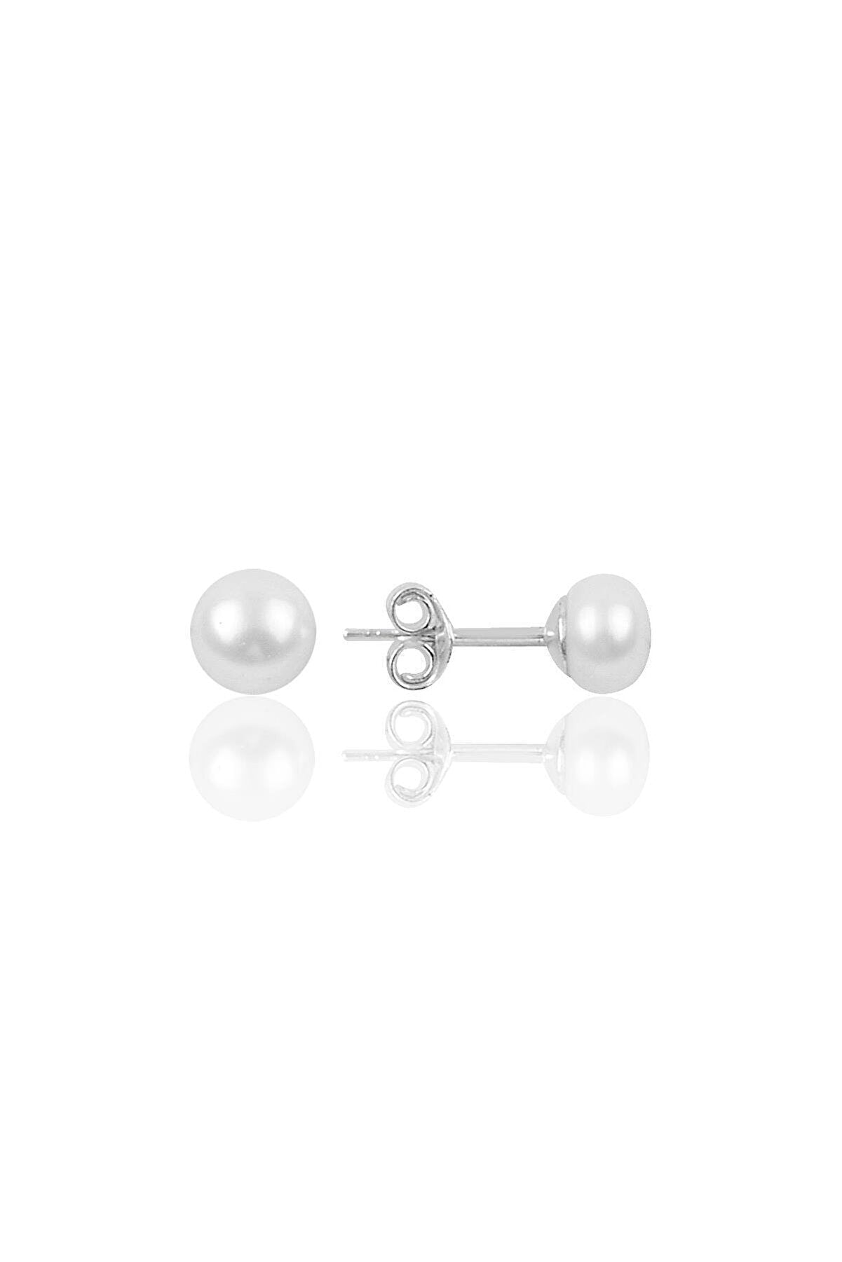 Women’s Sterling Silver Natural Freshwater Pearl Stud Earring Spero London