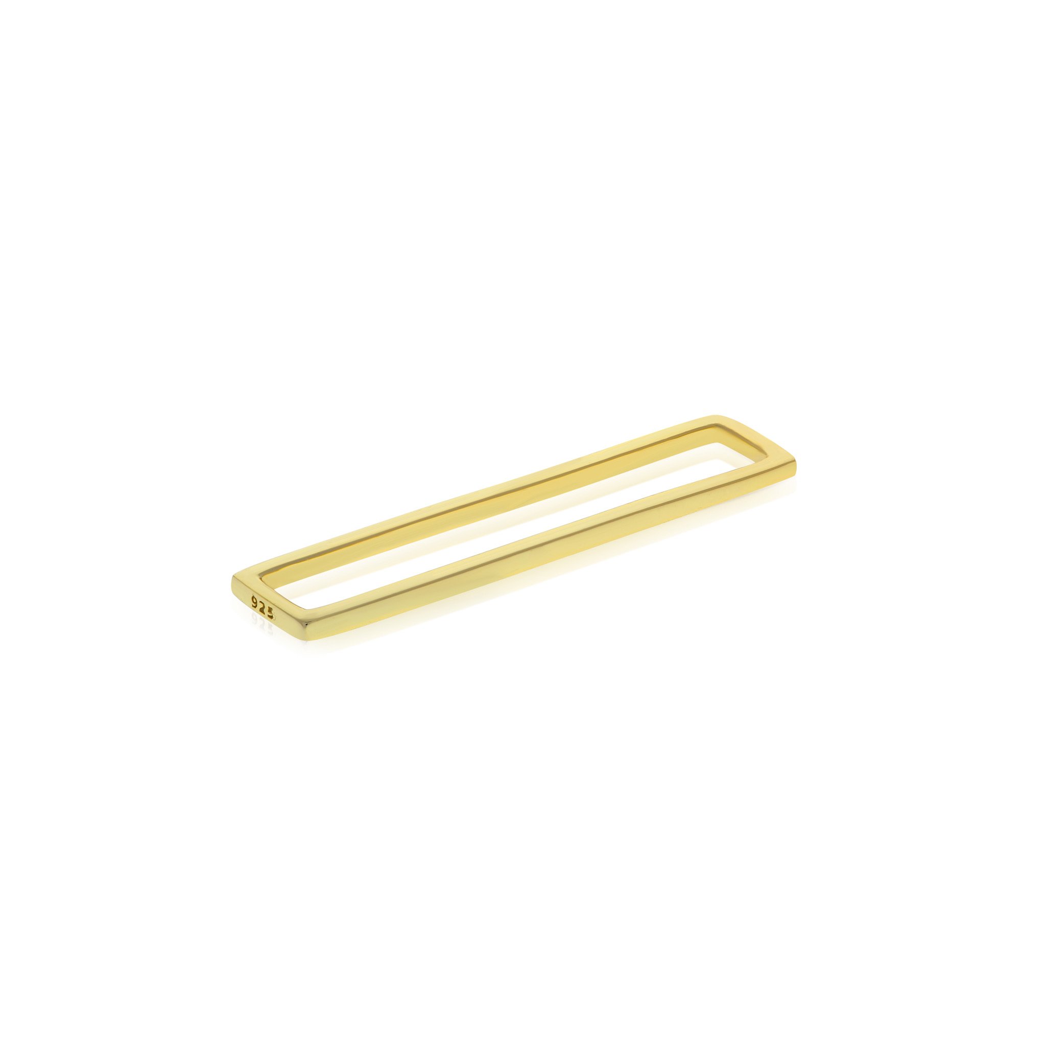 Essentials Jewels Women's Gold Solid Bar Cartilage Ear Cuff