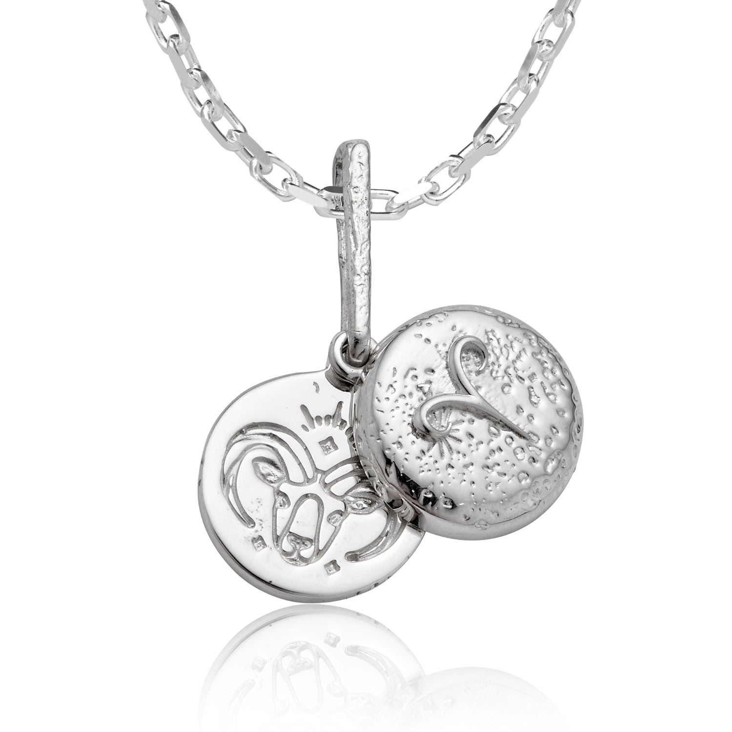 Cartography Women's Aries - Zodiac Necklace In Sterling Silver