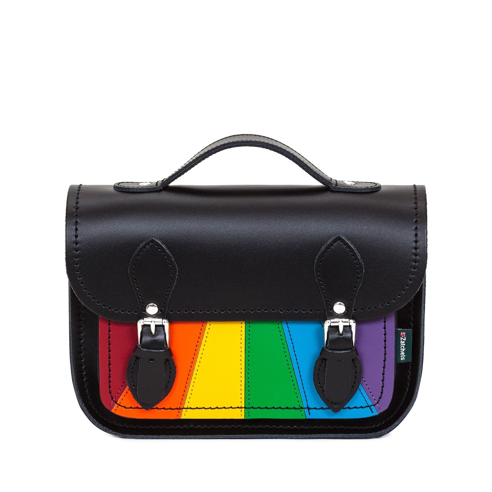 Rainbow Pride Leather Tote Bag Colorful Rainbow Pride 