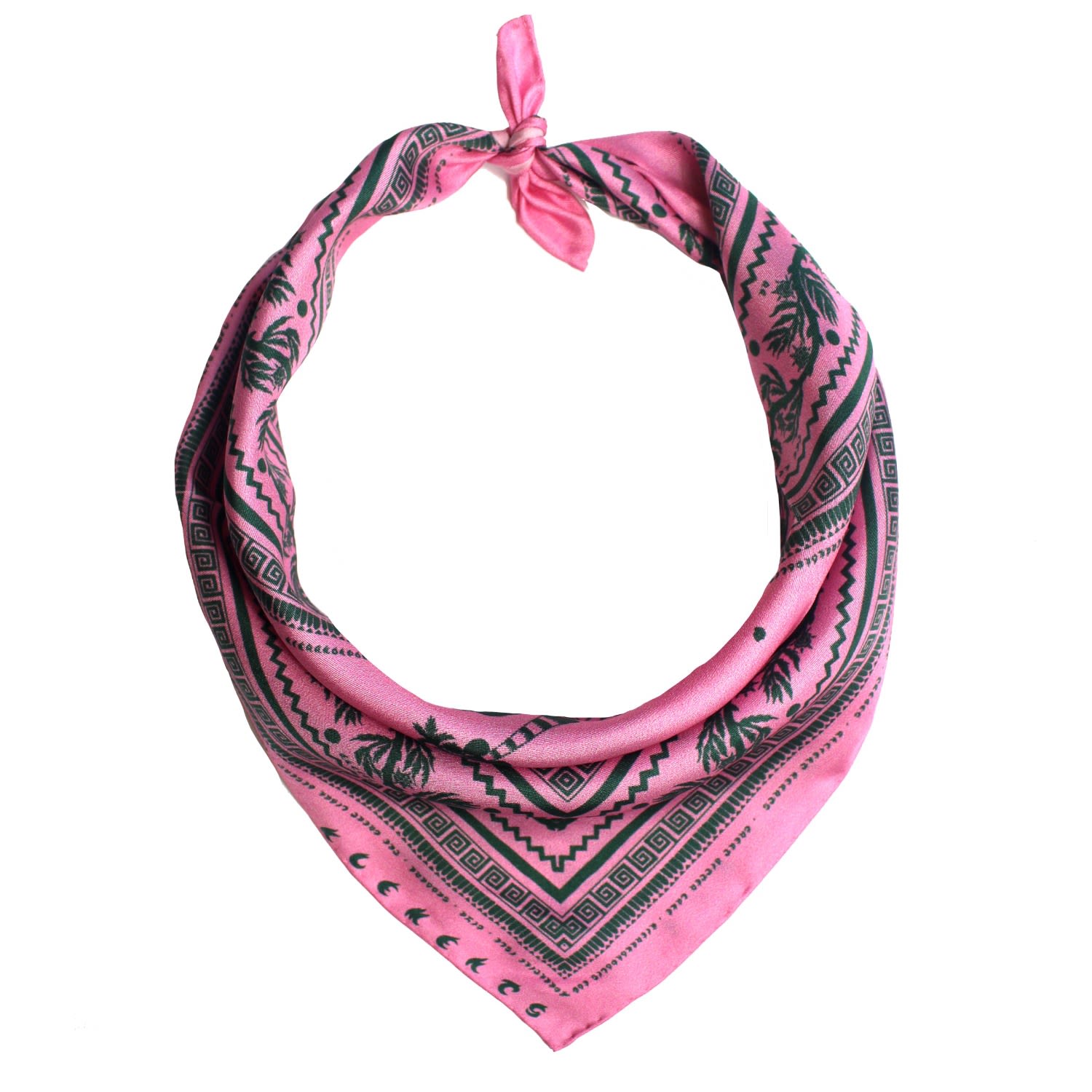 Klements Women's Black Bandana Scarf In Ancient Hearts In Black