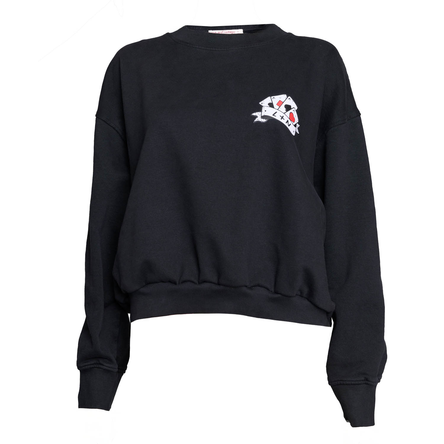 Love And Nostalgia Women's Black Gambler Sweat In Black