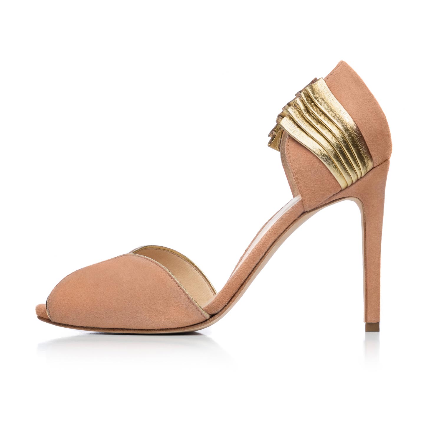 Women’s Neutrals / Gold Diana Peach 3 Uk Lu Vixen