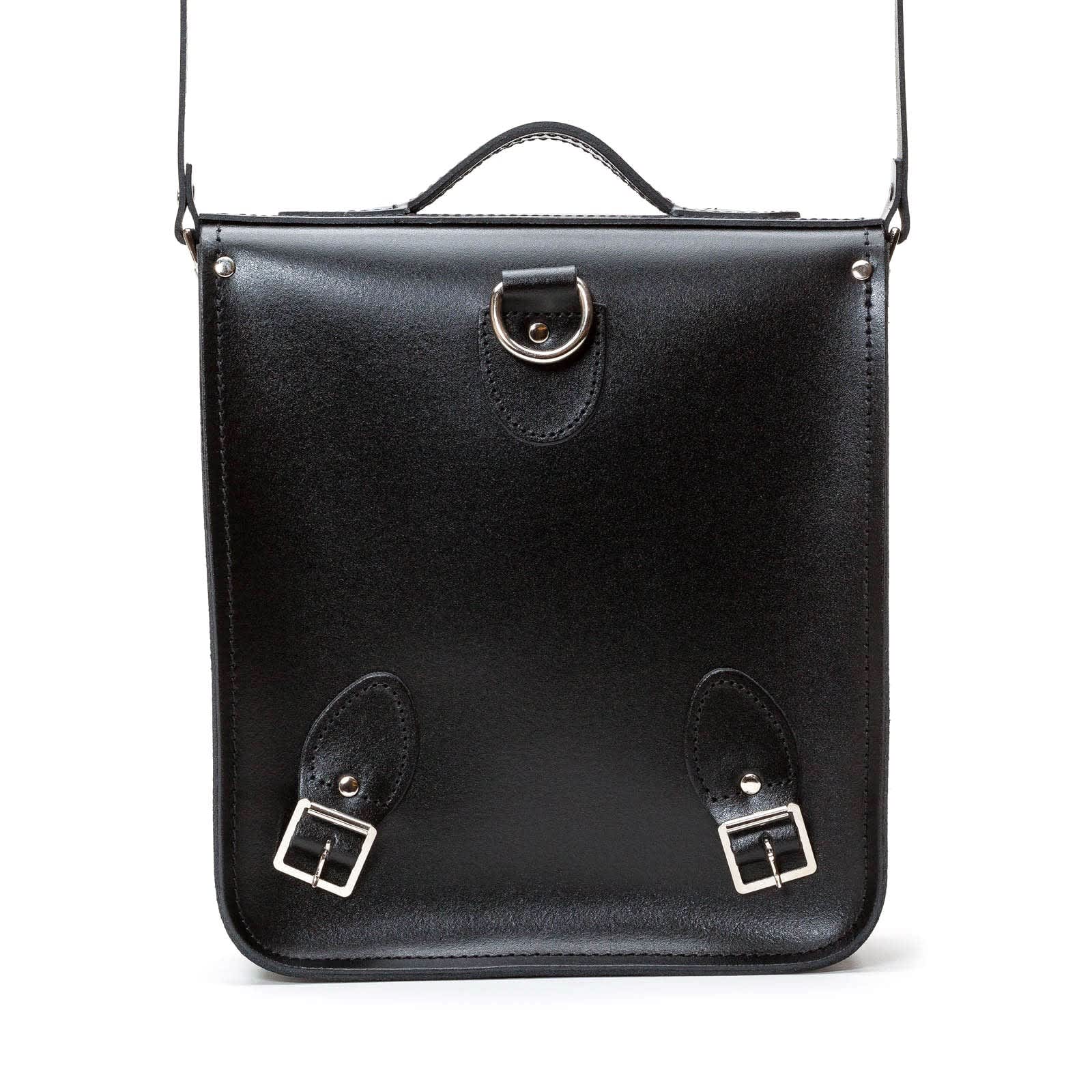 Handmade Leather City Backpack Plus- Black by Zatchels