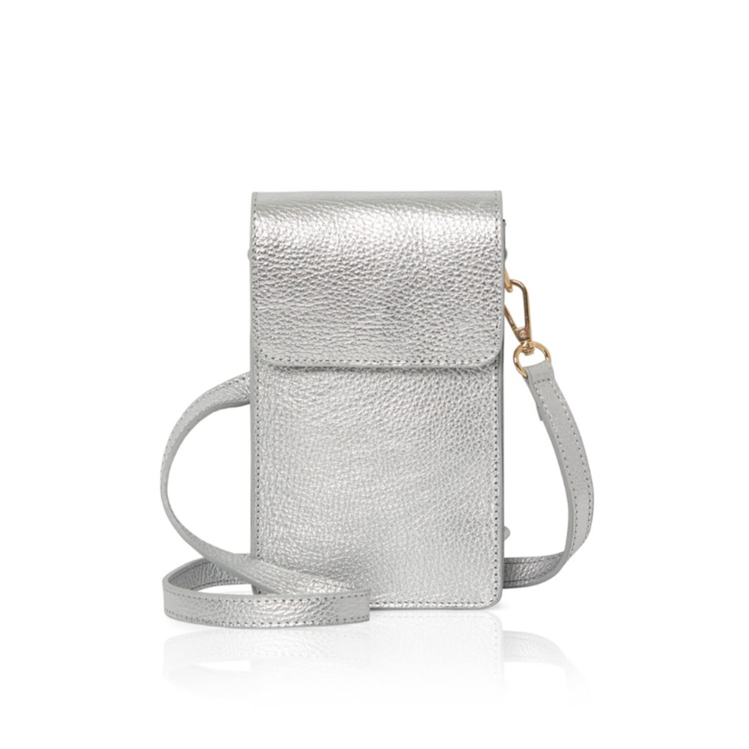 Women's Vico Small Crossbody Bag In Silver | Betsy & Floss