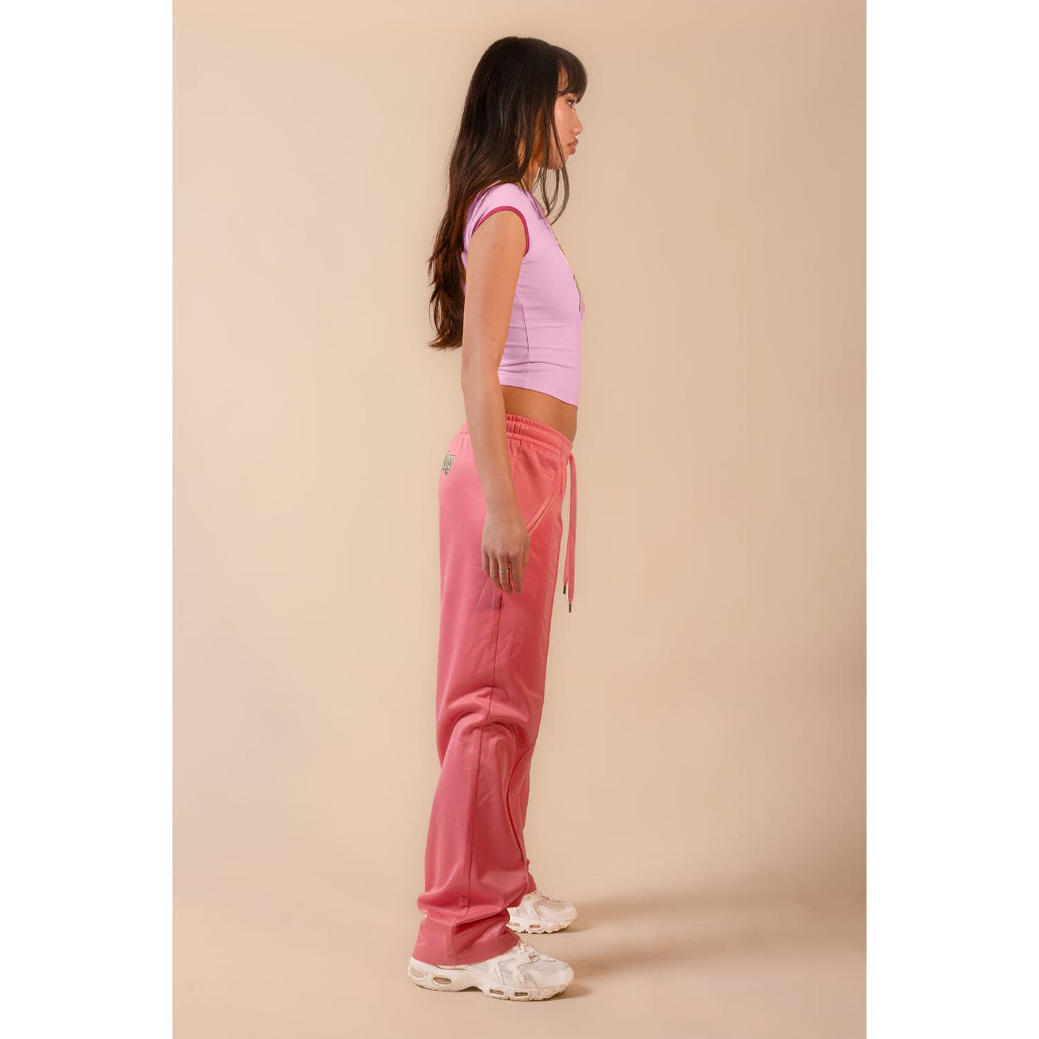 Baby pink store track pants