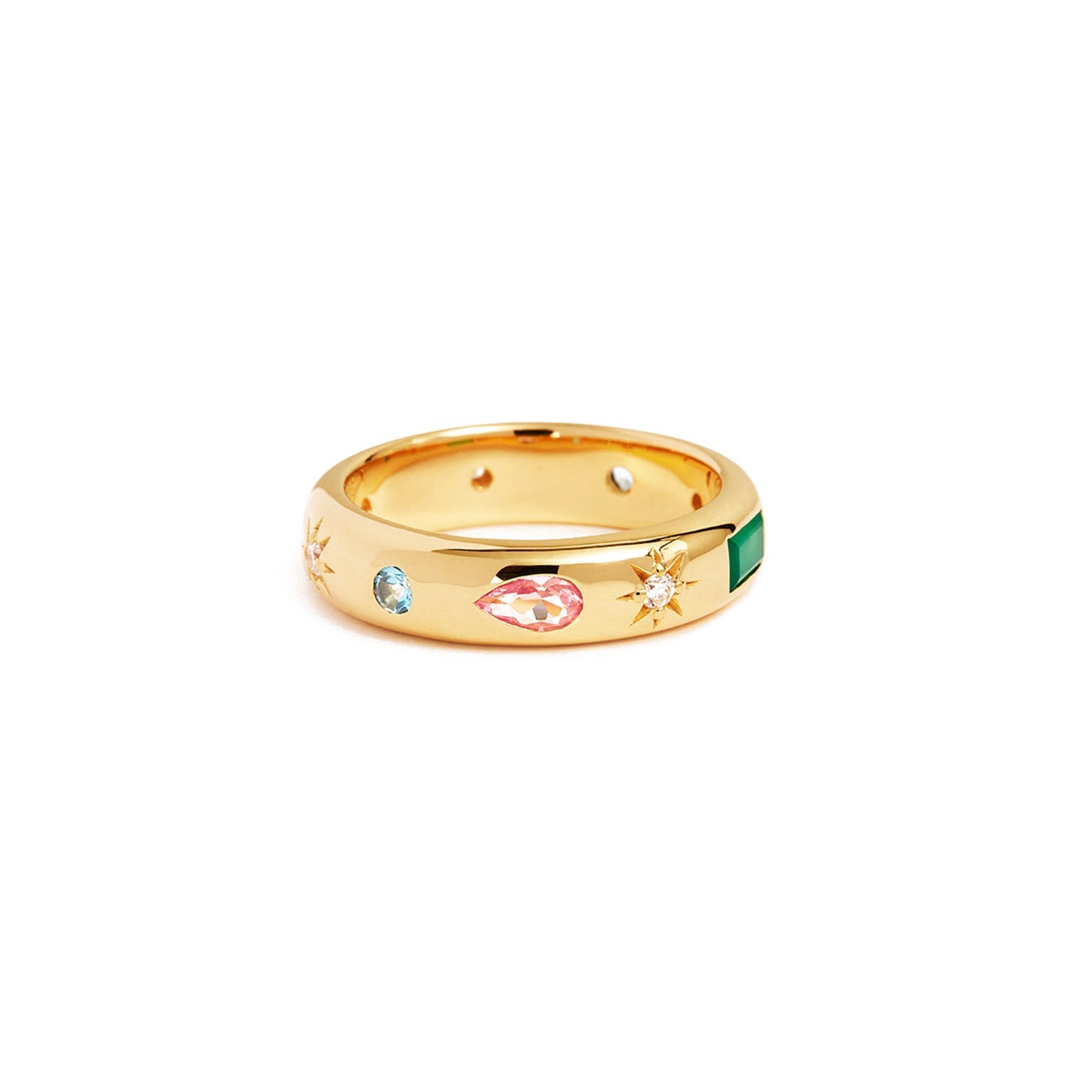 Gold Trip Women's Rainbow Ring In Gold In Gold