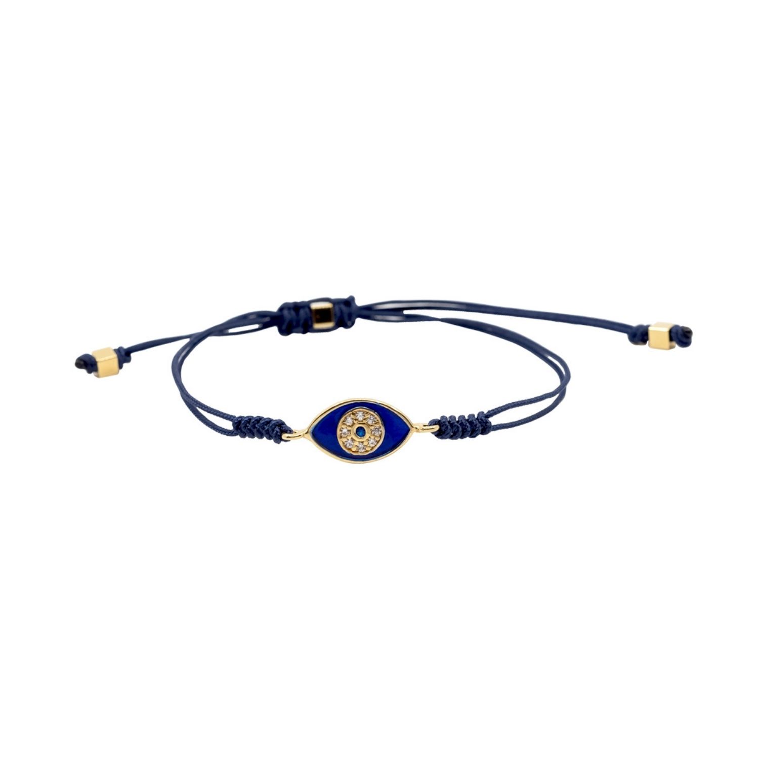 Atelier Petites Pierres Women's Gold Mini Blue - Evil Eye Bracelet