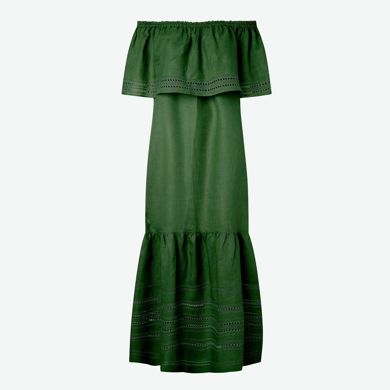 Women’s Lyubava Maxi Dress In Rainforest Green One Size Balushka