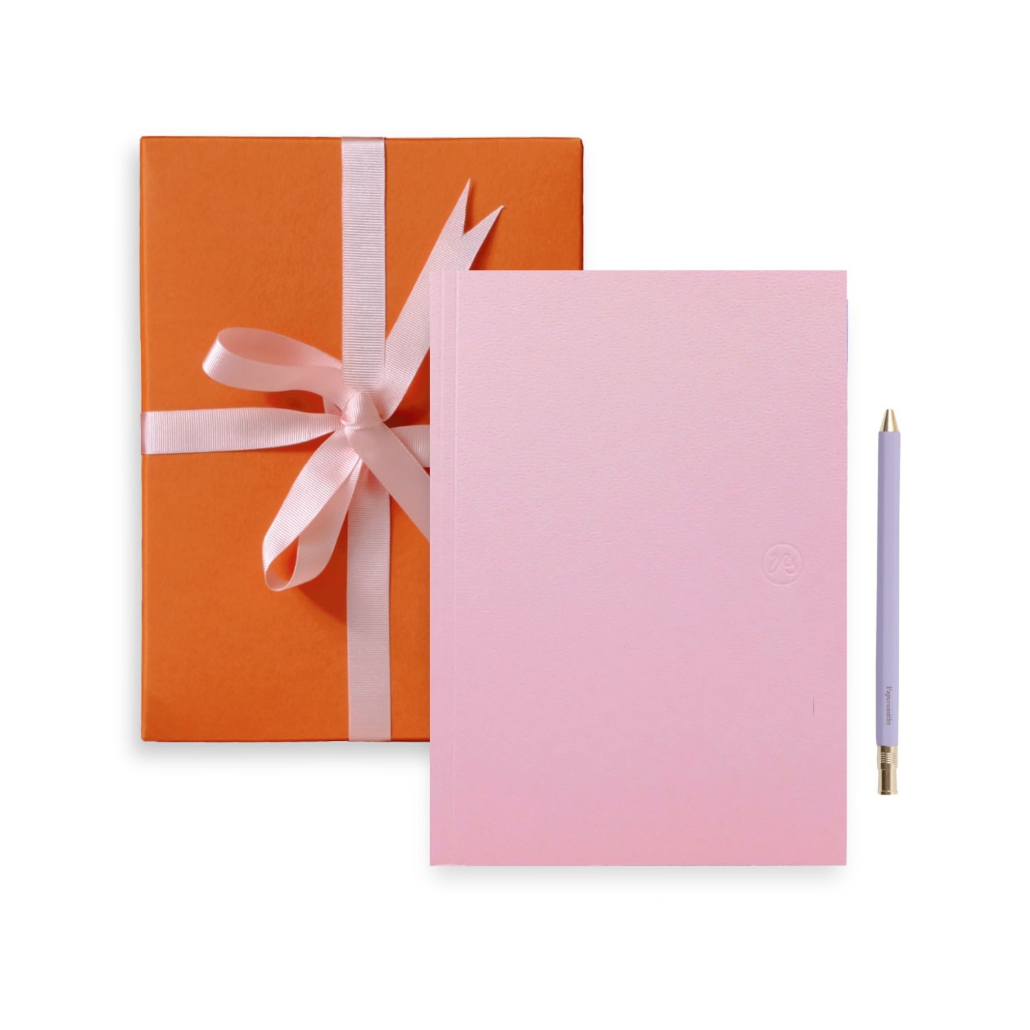 Pink / Purple Cowrie Notebook & Everyday Pen Duo - Ruled Paper One Size Papersmiths