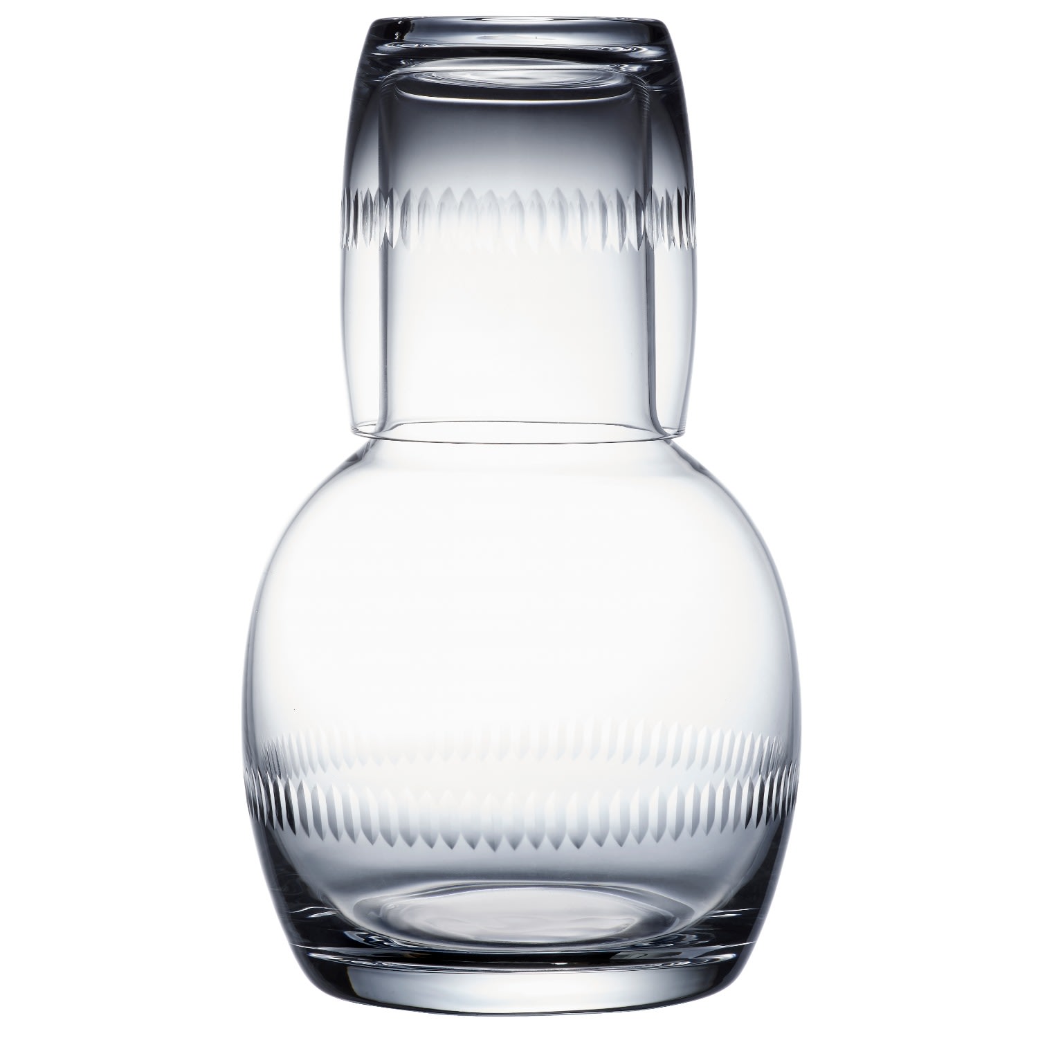 A Hand-Engraved Carafe & Glass With Spears Design The Vintage List