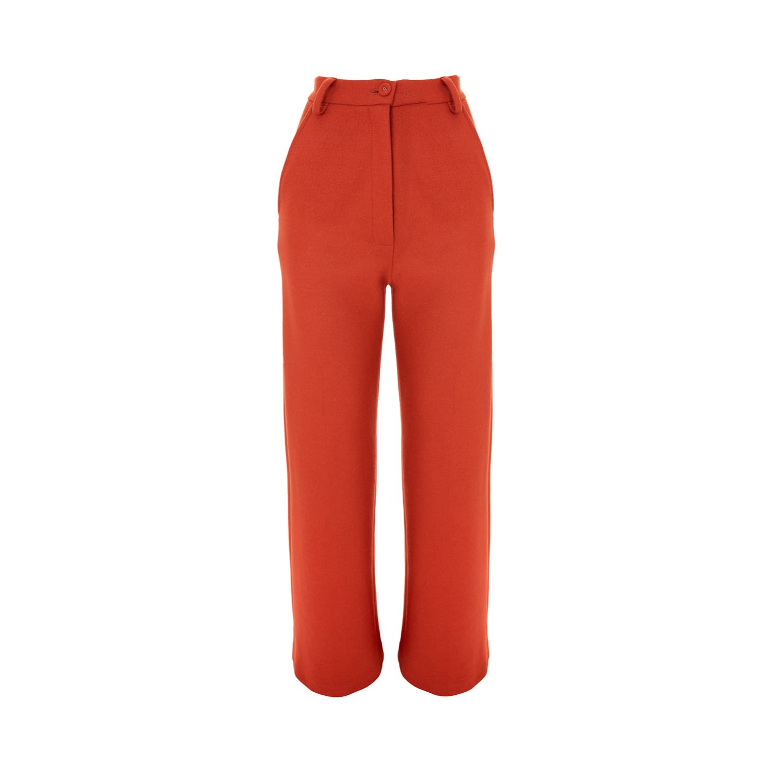 Women’s Tera Trousers Wool Winter Trousers In Pompeian Red Large Aleksander Revas