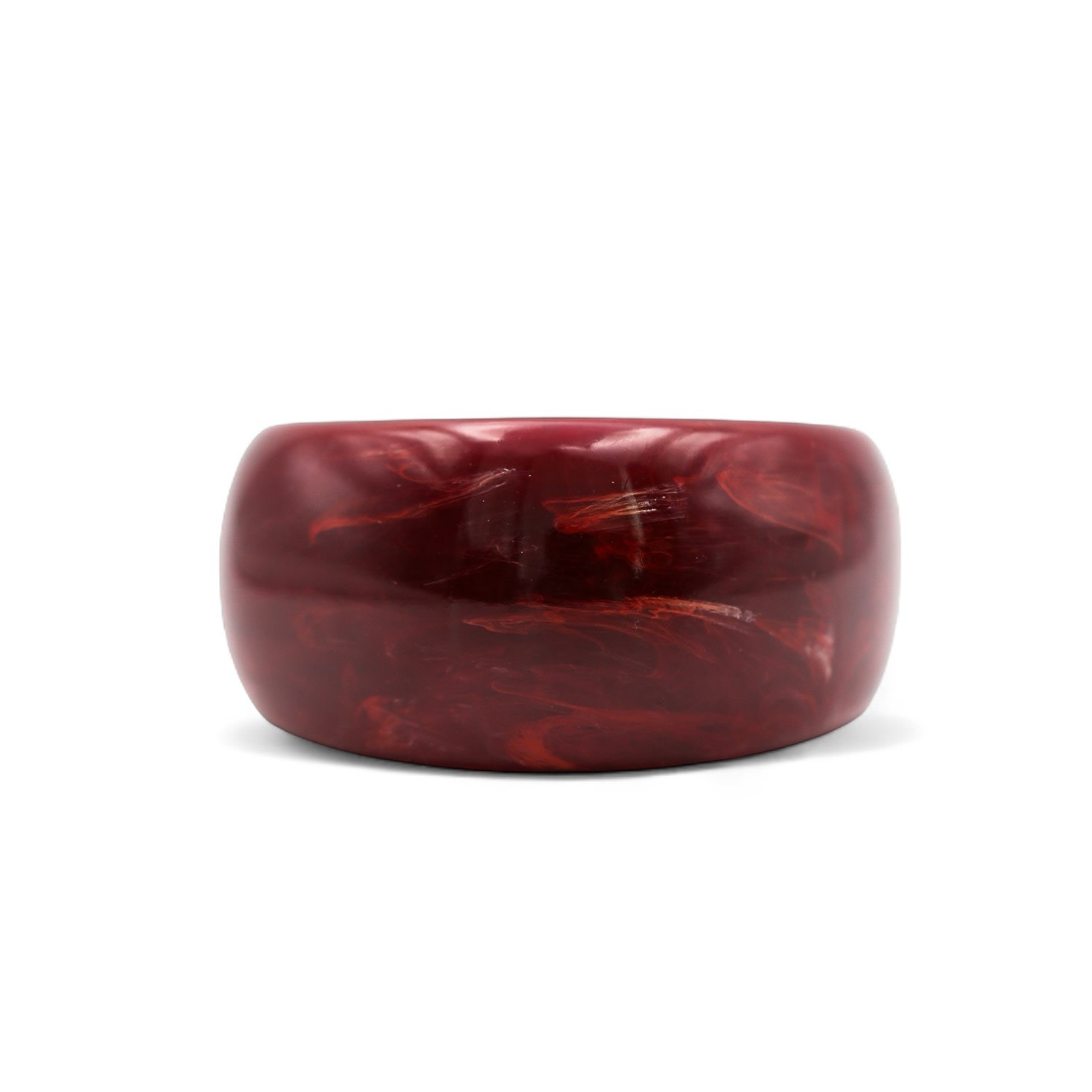Miss Cecilia Women's Red Molten Marble Bangle In Red