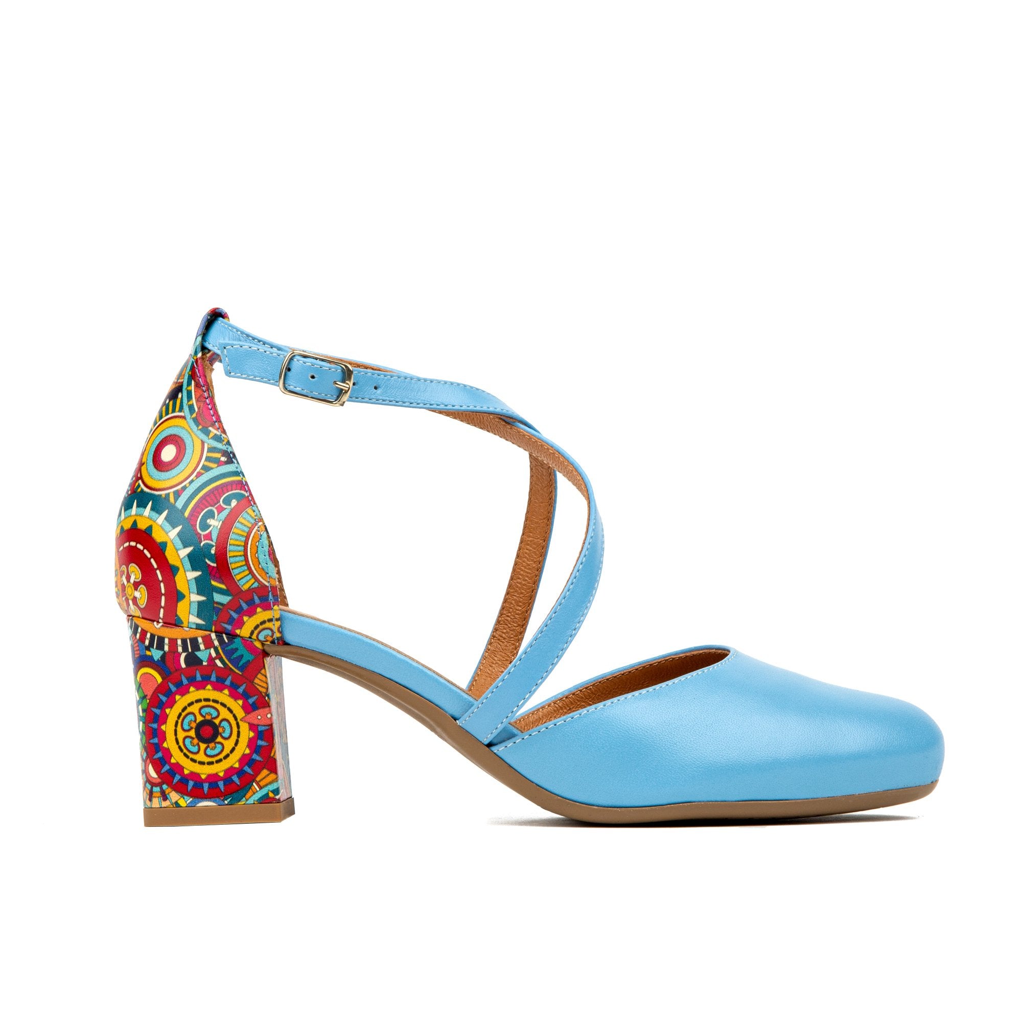 Embassy London Usa Dannii - Light Blue Signature - Womens Designer Heels In Blue