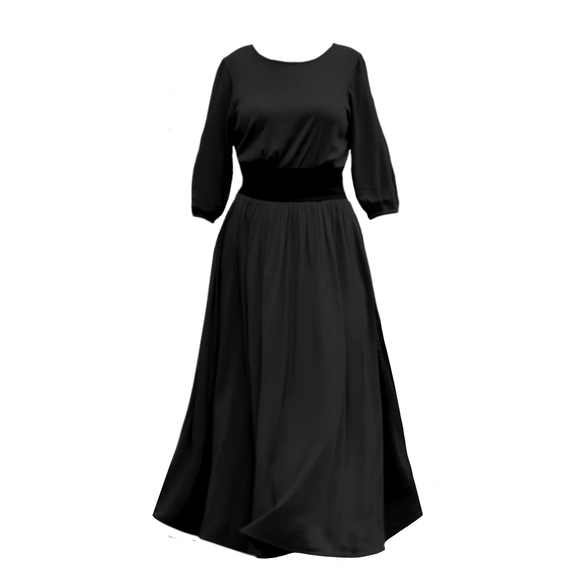 Frock Tales Women's Revival Midaxi Dress In Black In Black