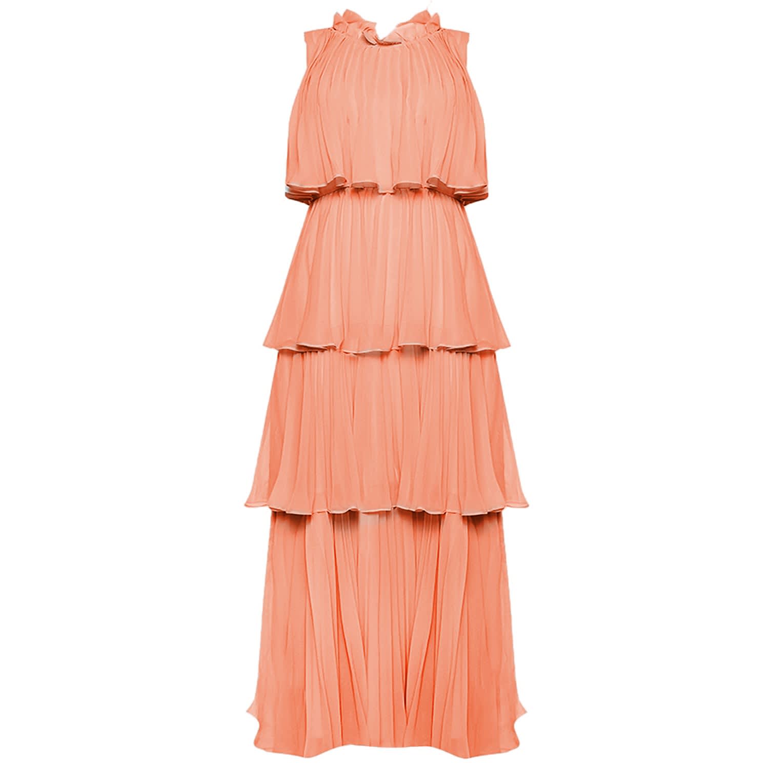 maxi dress peach