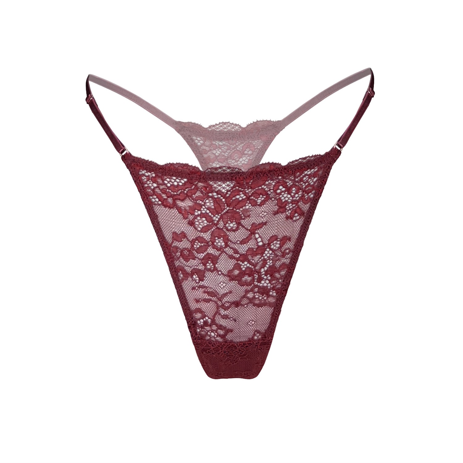 Wild Lace Micro-G Thong Velvet, Monique Morin Lingerie