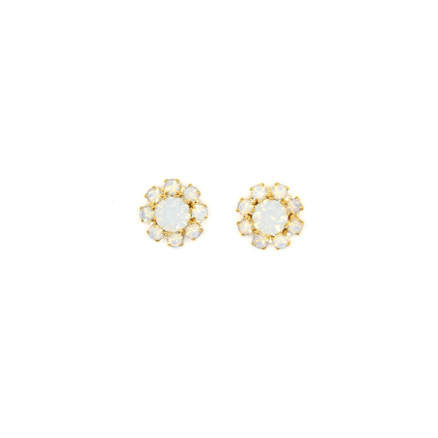 Rosaspina Firenze Women's Florentine Garden White Stud Earrings In White