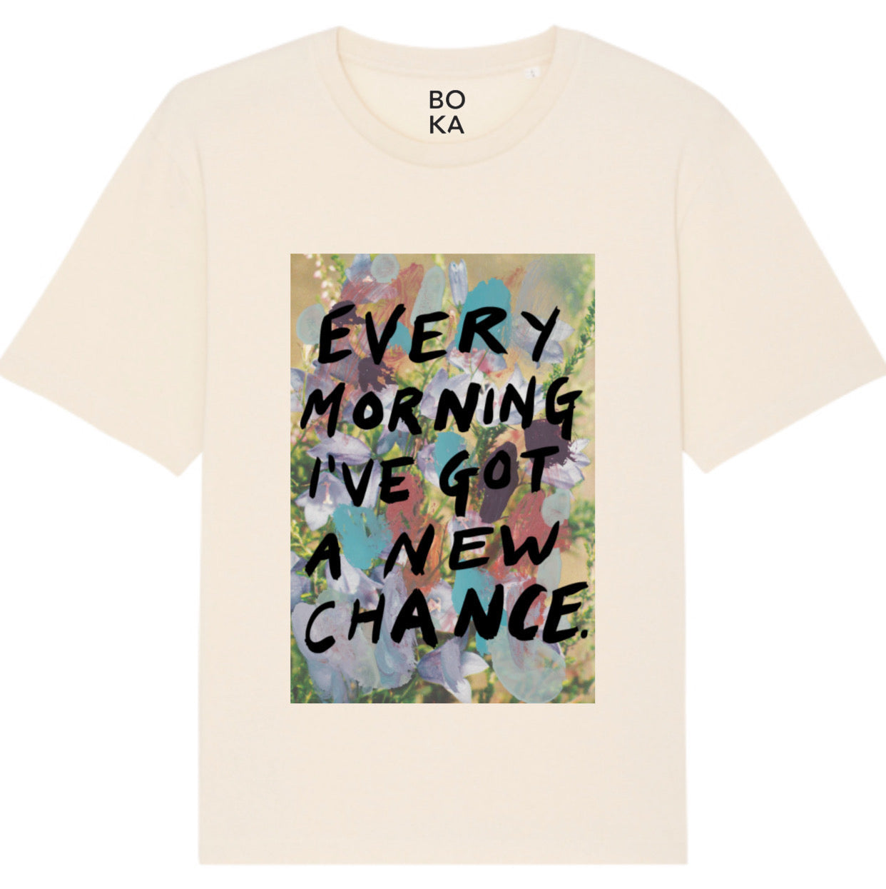 Boutique Kaotique Women's Neutrals Every Morning Organic Cotton T-shirt.