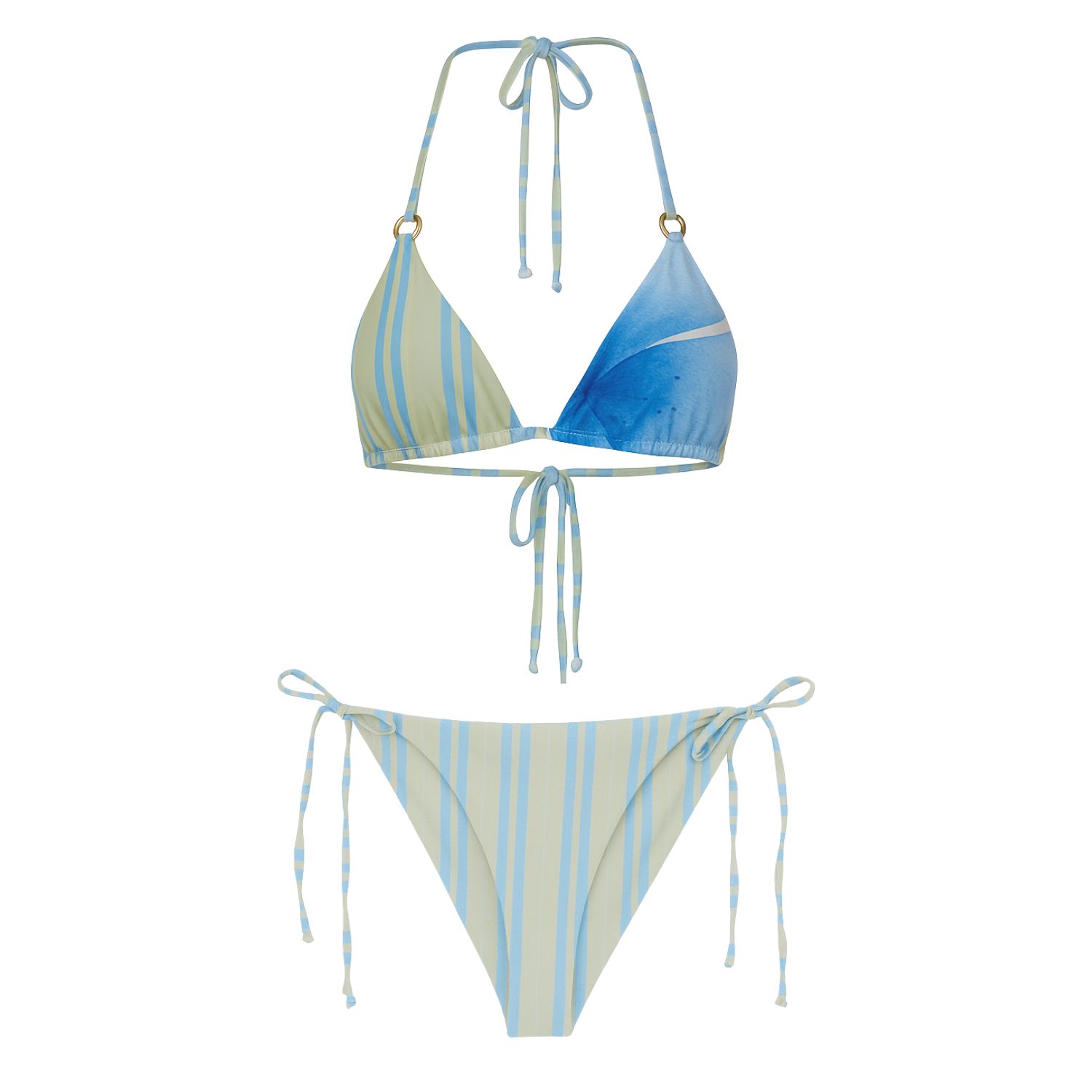 Bikinis By Bridget Women's Leo Bikini Top In Blue