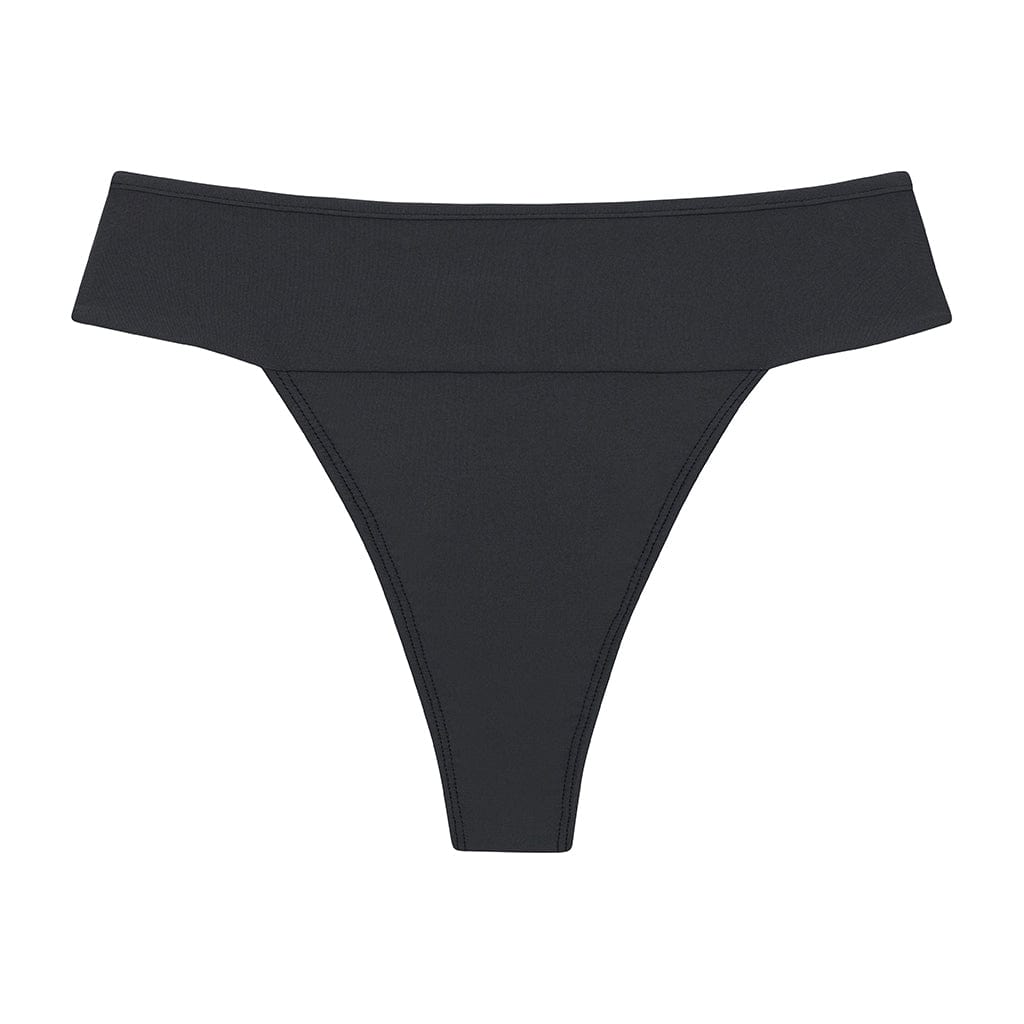 Montce Swim Women's Grey Charcoal Tamarindo Binded Bikini Bottom In Grey